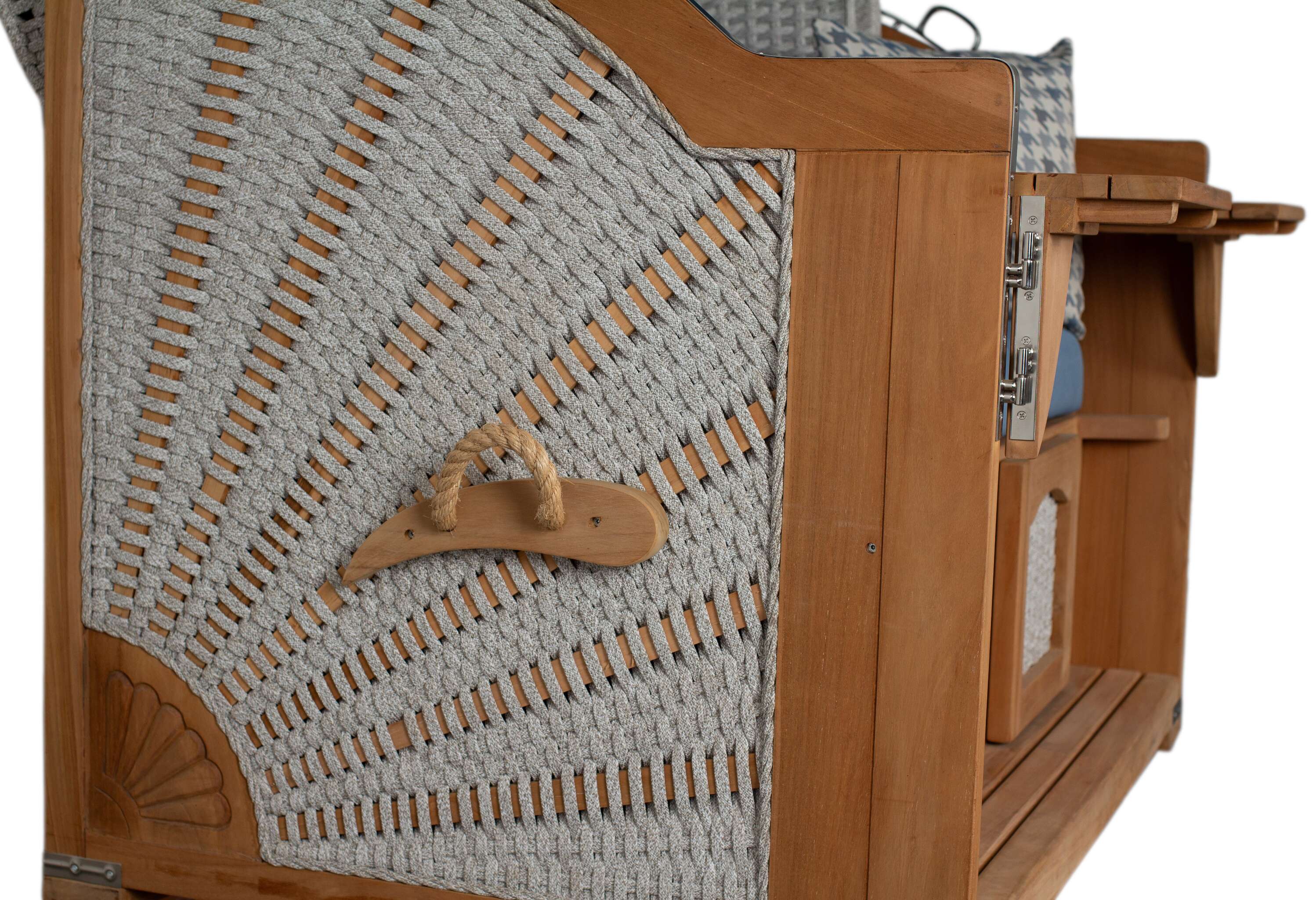 Strandkorb deVries PURE® Aruba XL Rope 15mm ivory Des. 509