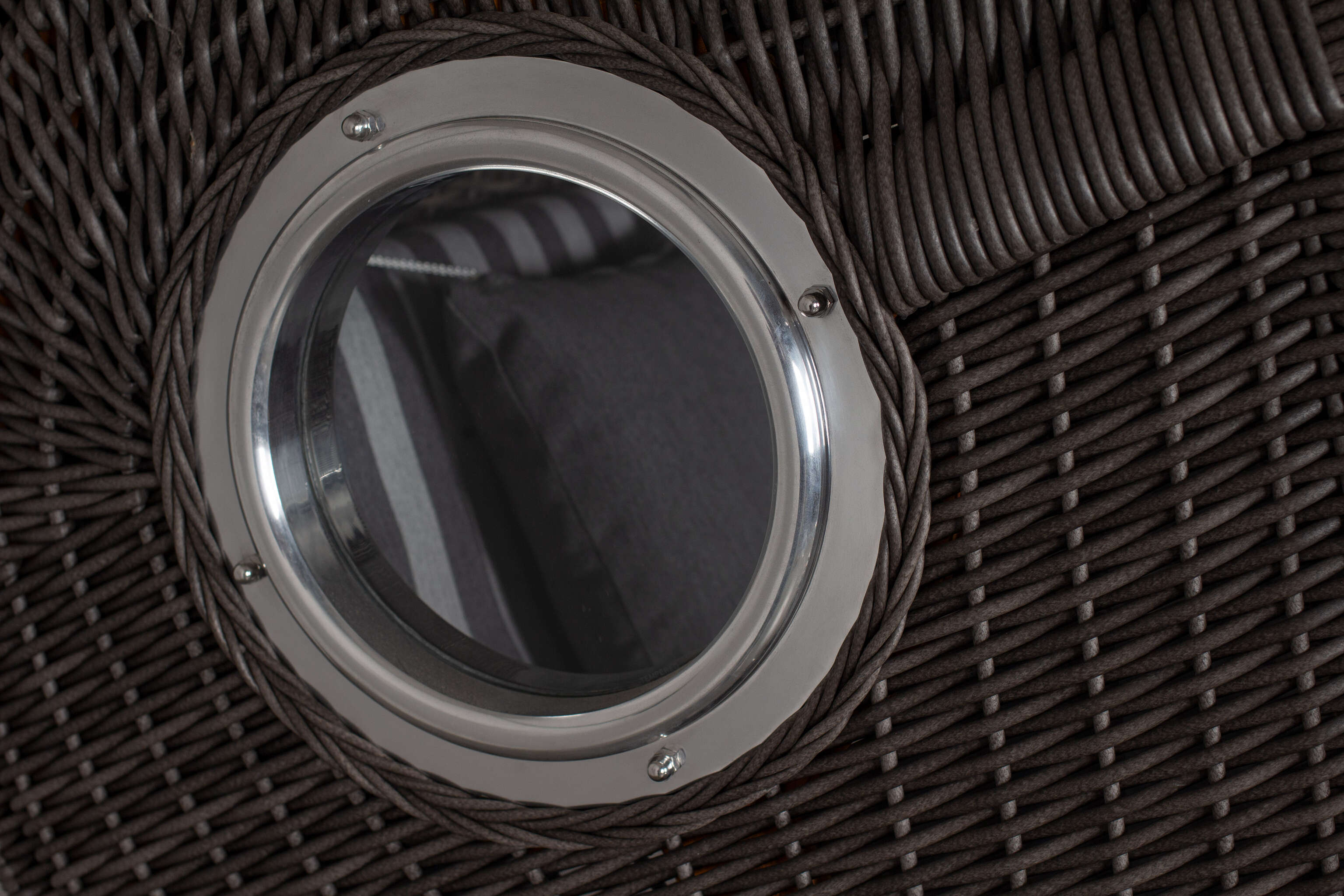 Strandkorb deVries PURE® Seemöwe Single PE stone grey Des. 254