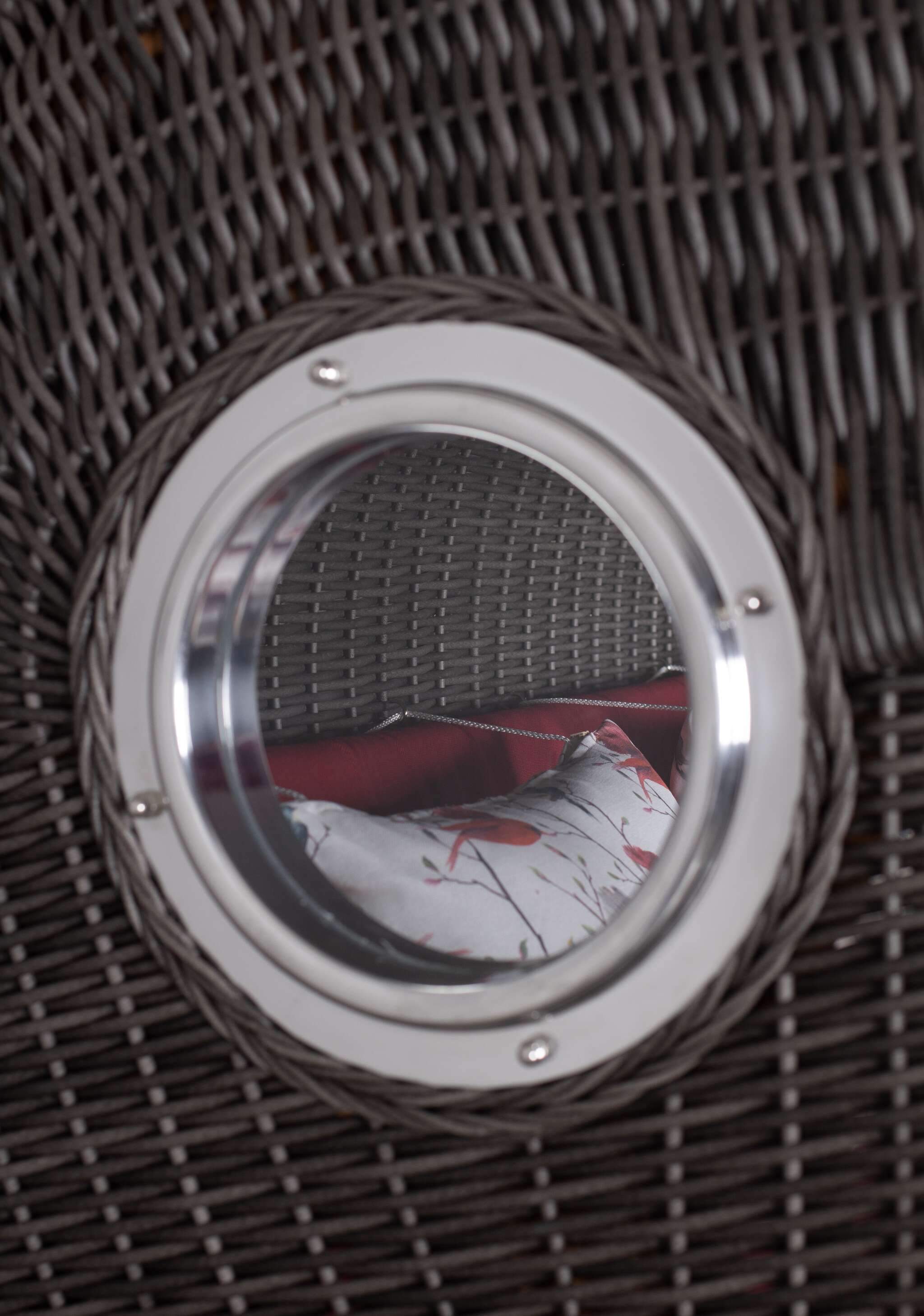 Strandkorb deVries PURE® Seemöwe Single PE stone grey Des. 107