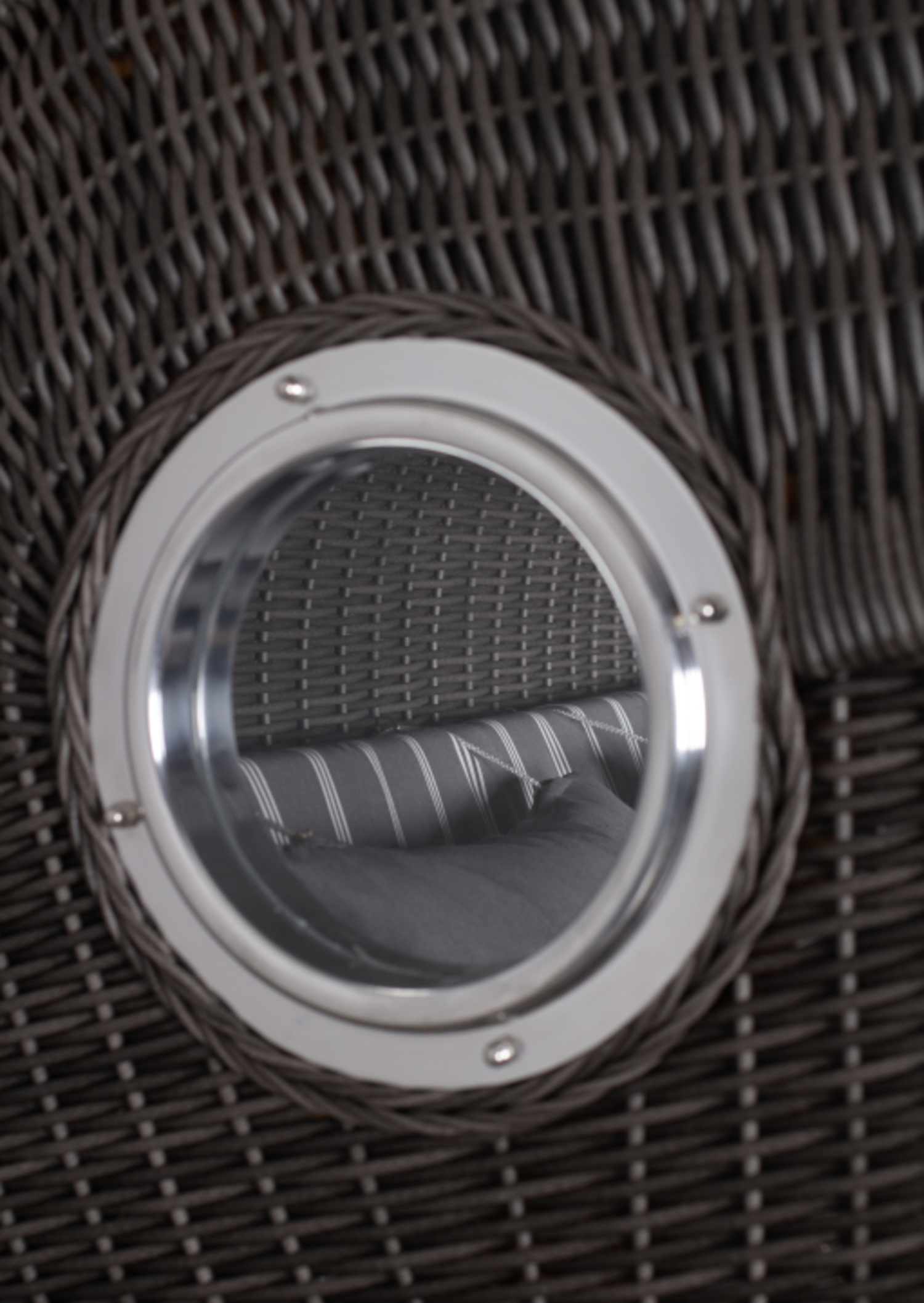 Strandkorb deVries PURE® Seemöwe XXL PE stone grey Des. 235