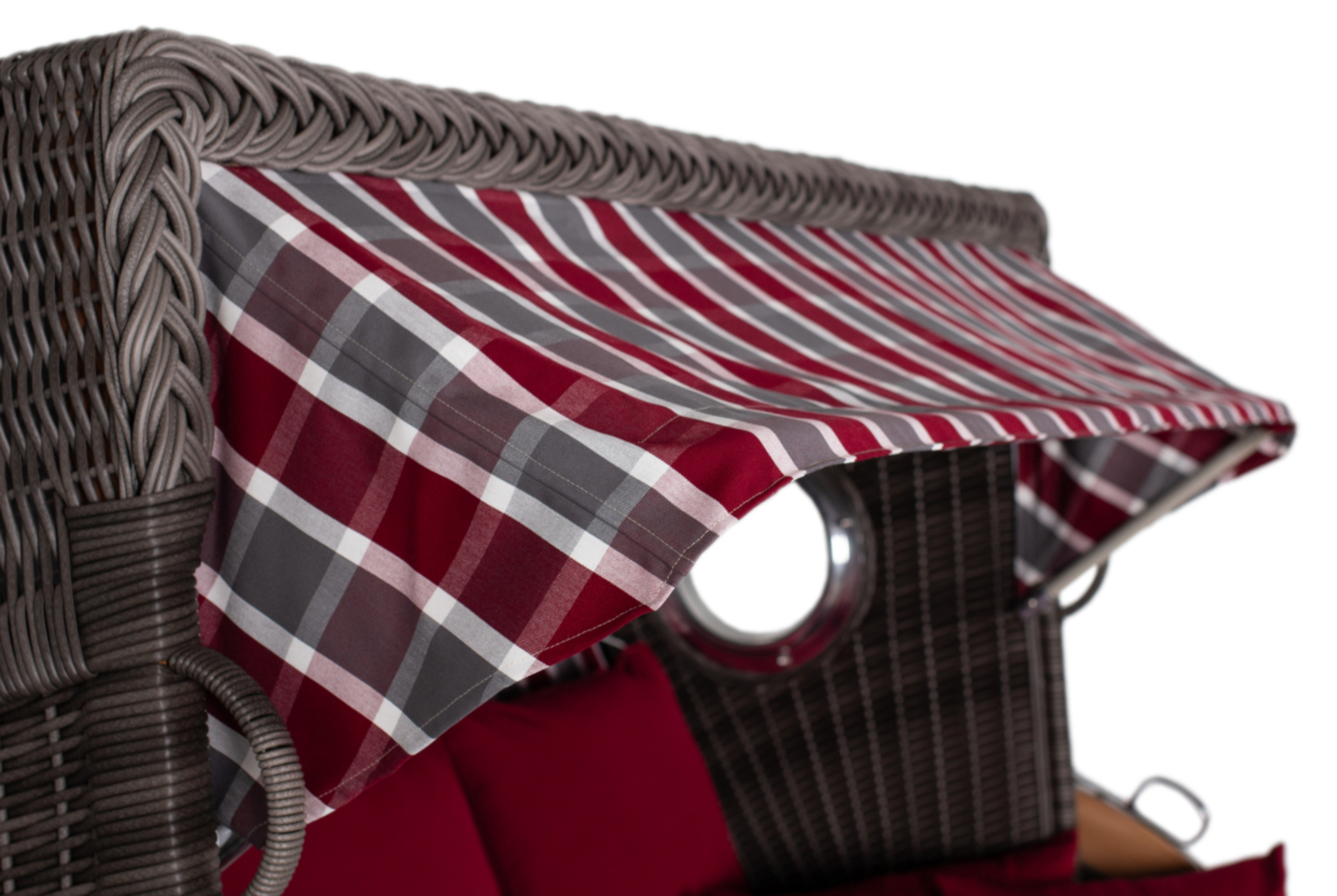 Strandkorb deVries PURE® Seemöwe XXL PE stone grey Des. 230