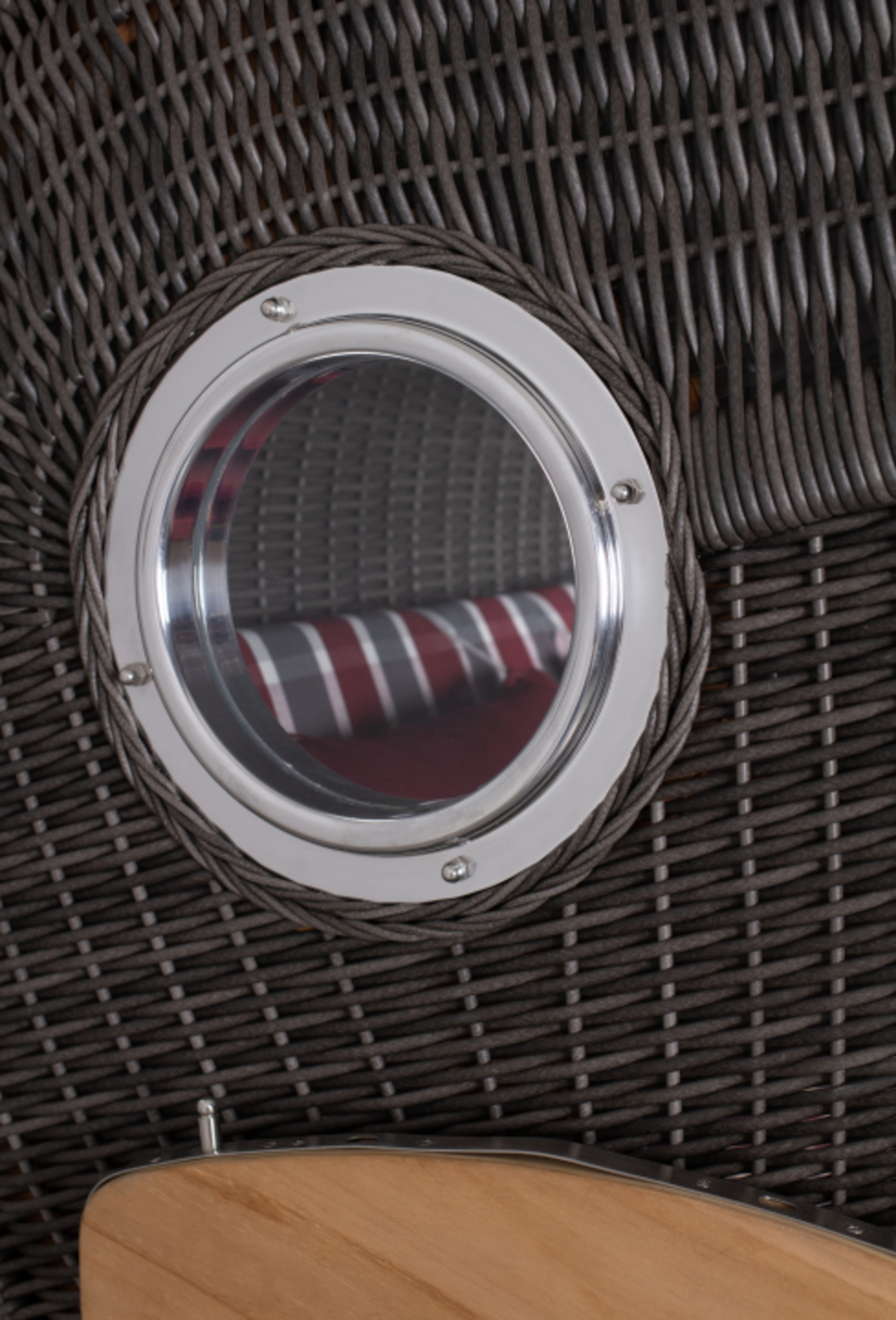 Strandkorb deVries PURE® Seemöwe XXL PE stone grey Des. 230