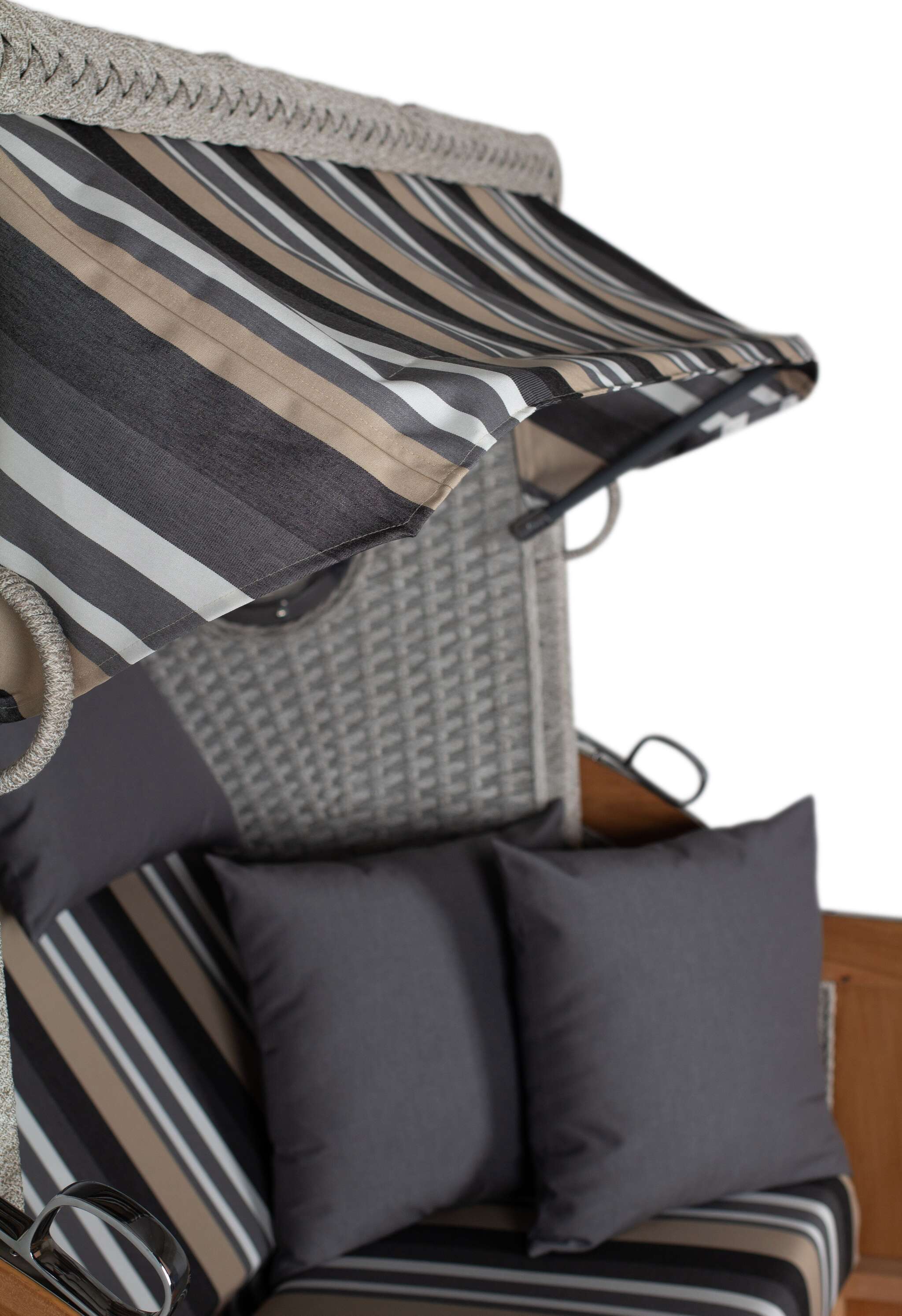 Strandkorb deVries PURE® Aruba XL Rope 15mm ivory Des. 158