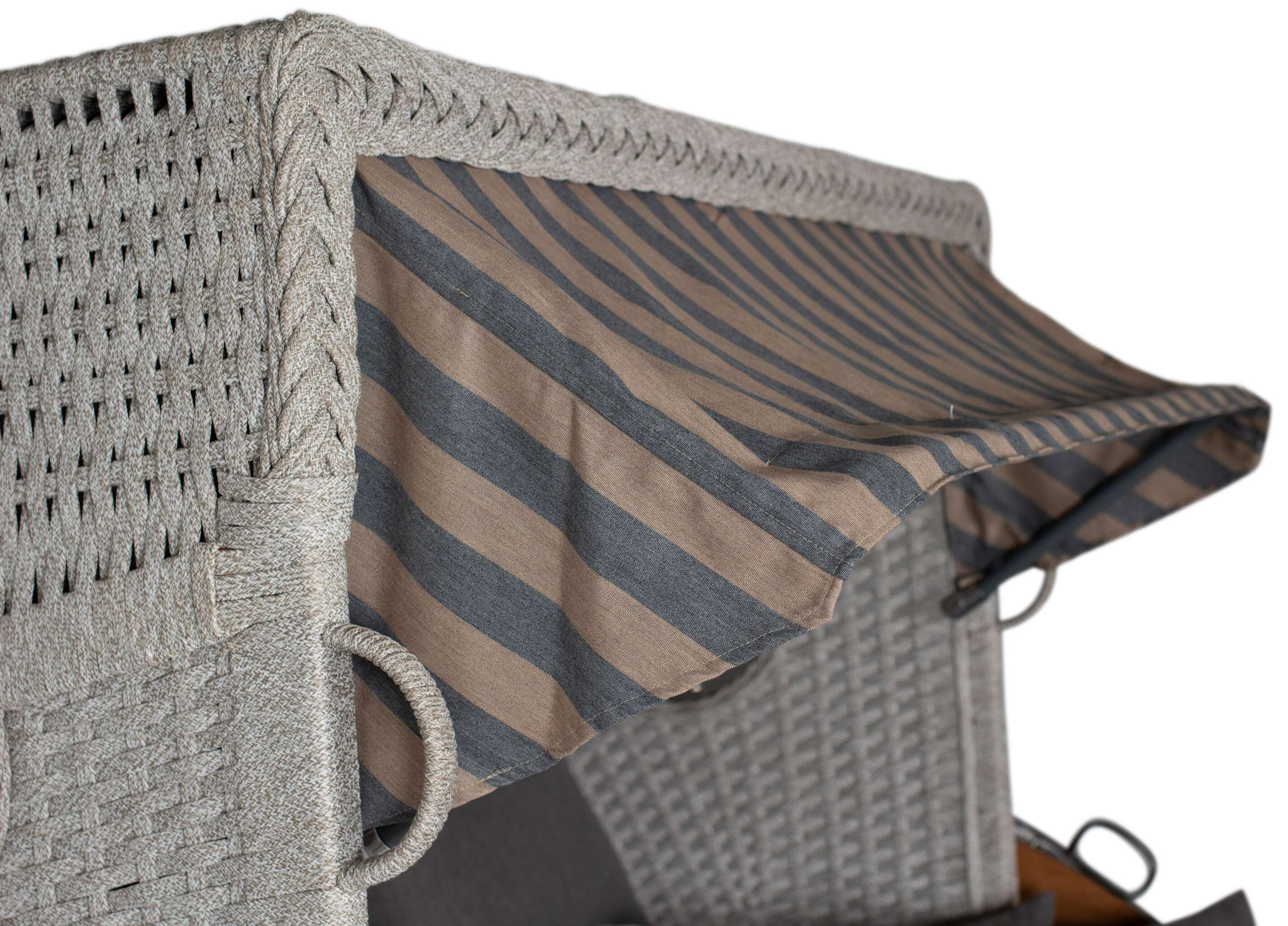 Strandkorb deVries PURE® Aruba XL Rope 15mm ivory Des. 248