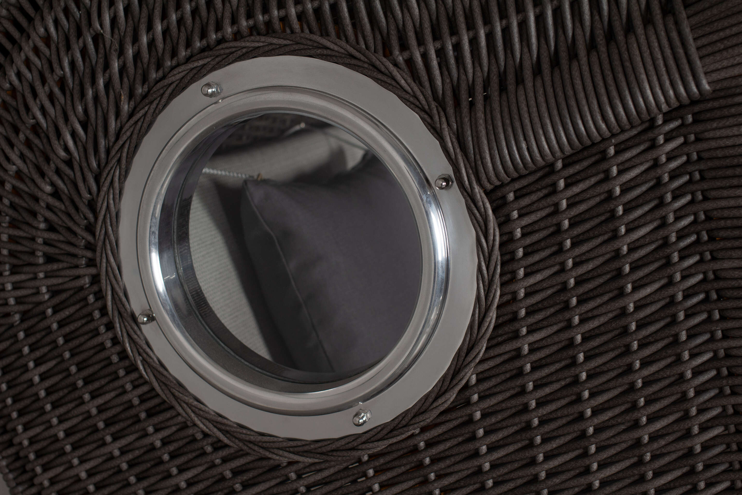 Strandkorb deVries PURE® Seemöwe Single PE stone grey Des. 251