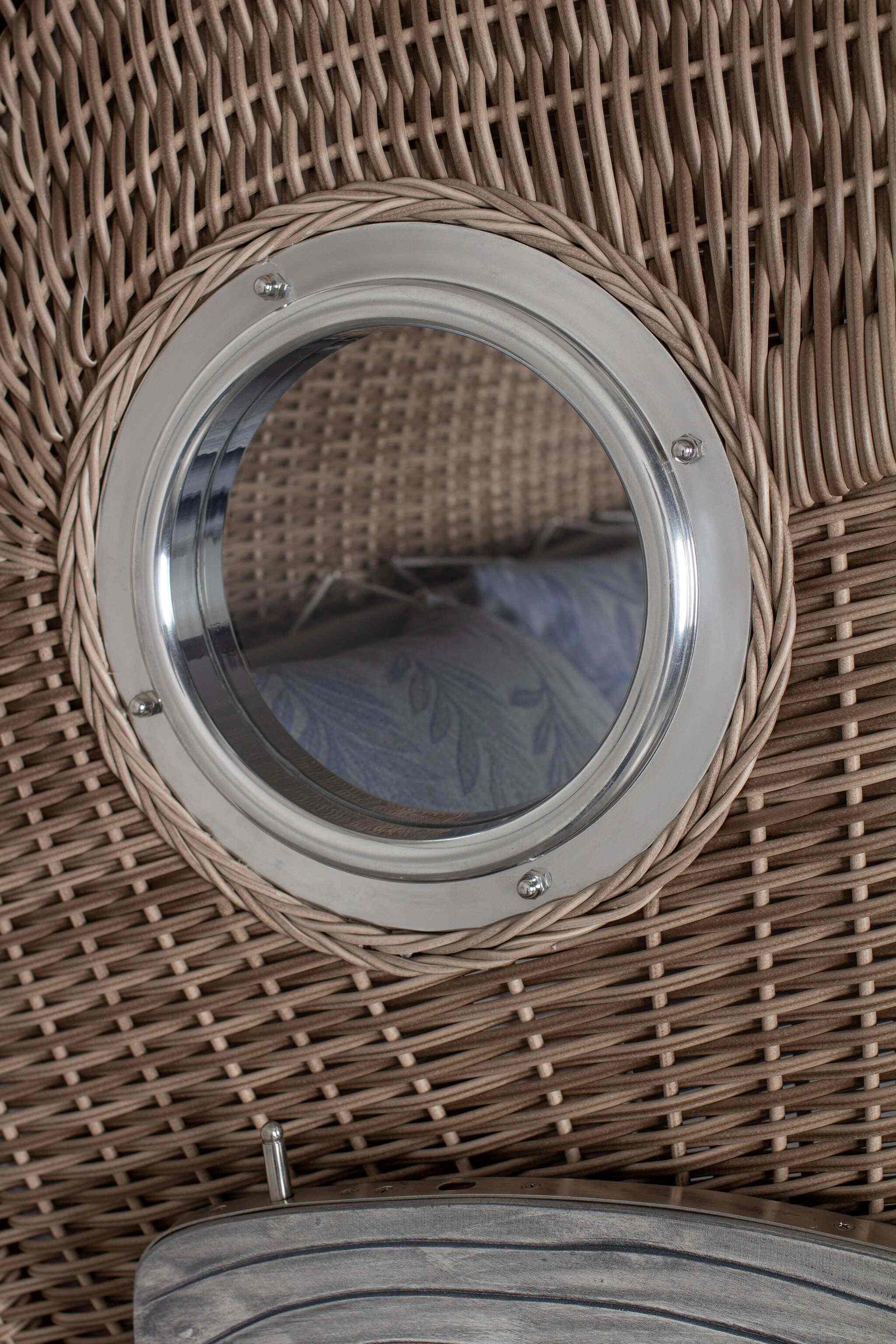 Strandkorb deVries PURE® Seemöwe XXL PE white kubu Des. 253