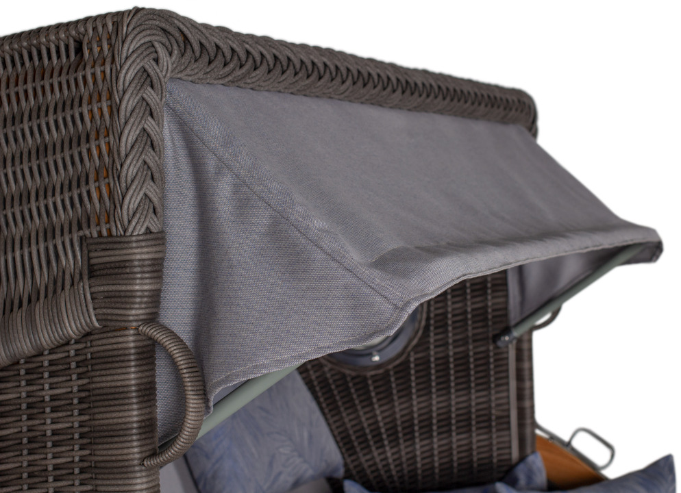 Strandkorb deVries PURE® Seemöwe XL PE stone grey Des. 253