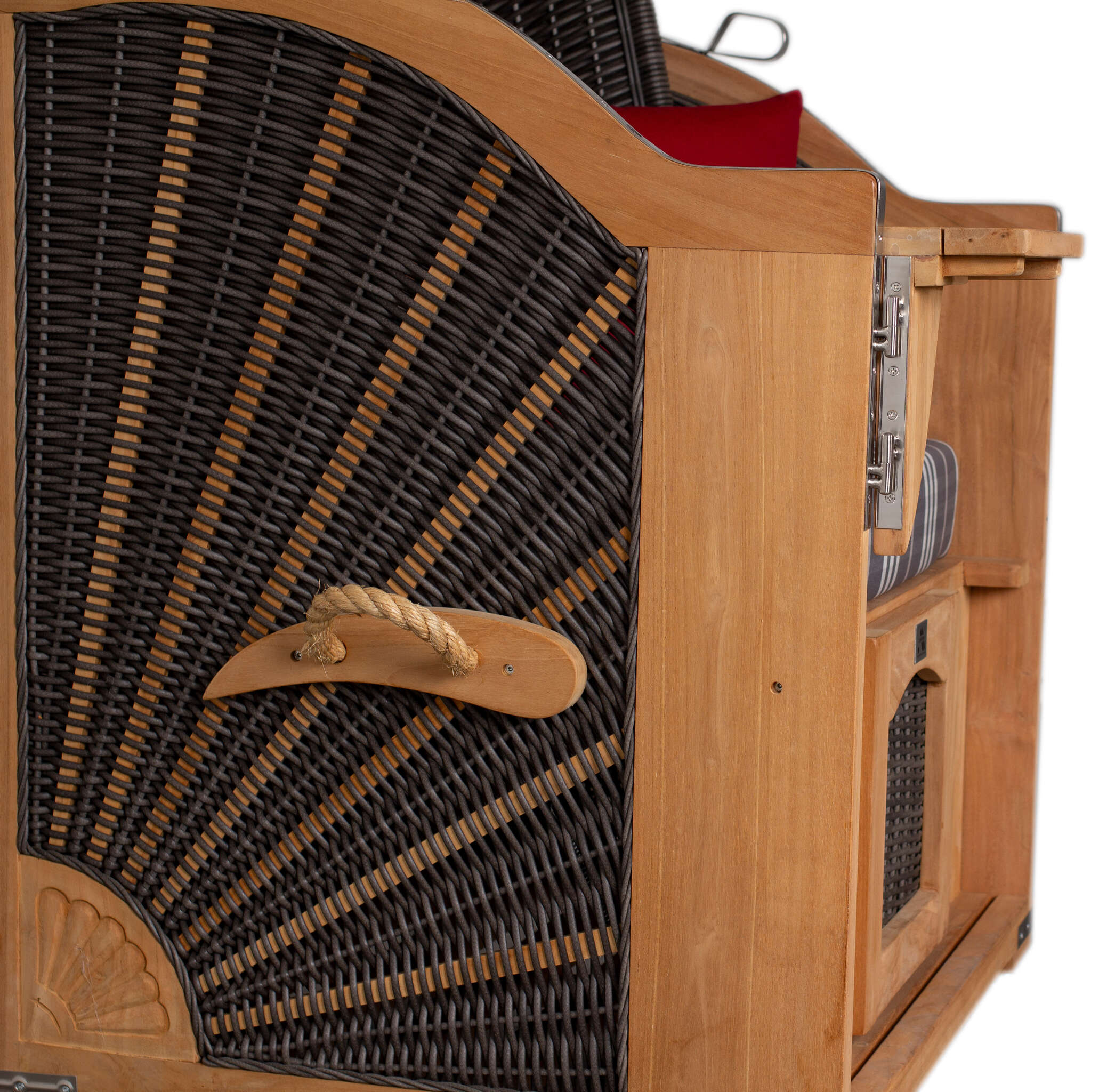 Strandkorb deVries PURE® Seemöwe Single PE stone grey Des. 188