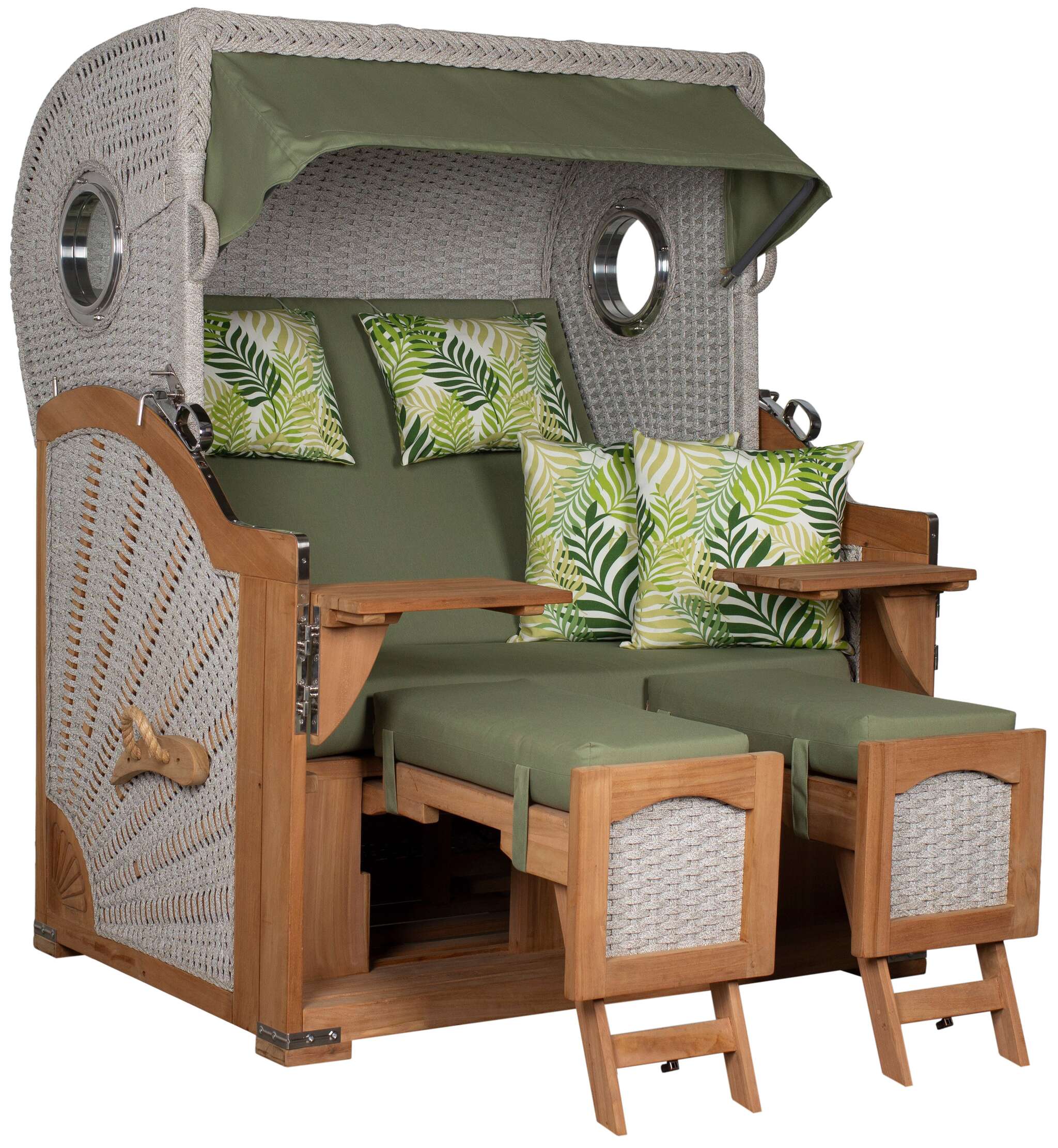 Strandkorb deVries PURE® Aruba XL Rope 15mm ivory Des. 242