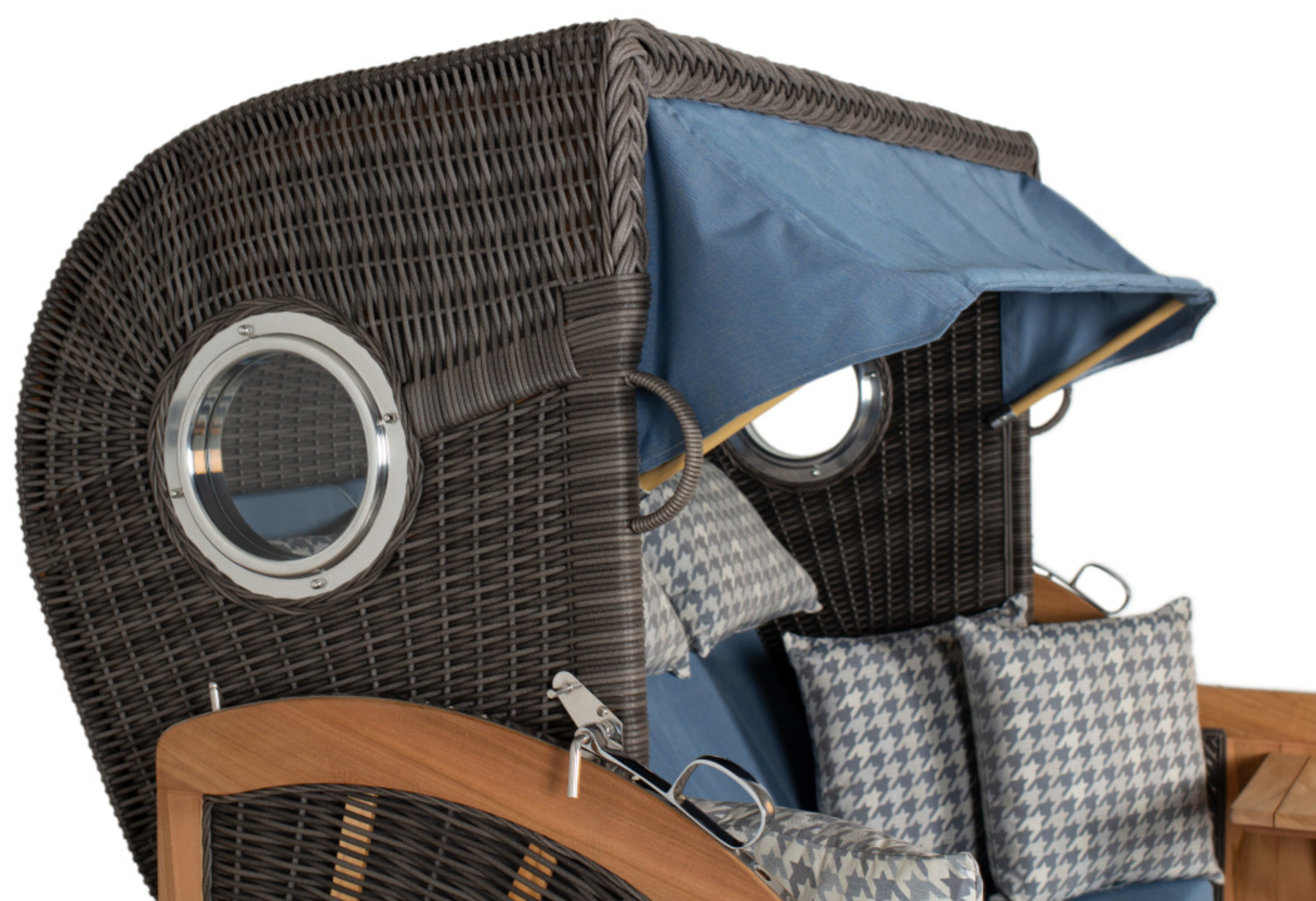 Strandkorb deVries PURE® Seemöwe XXL PE stone grey Des. 509