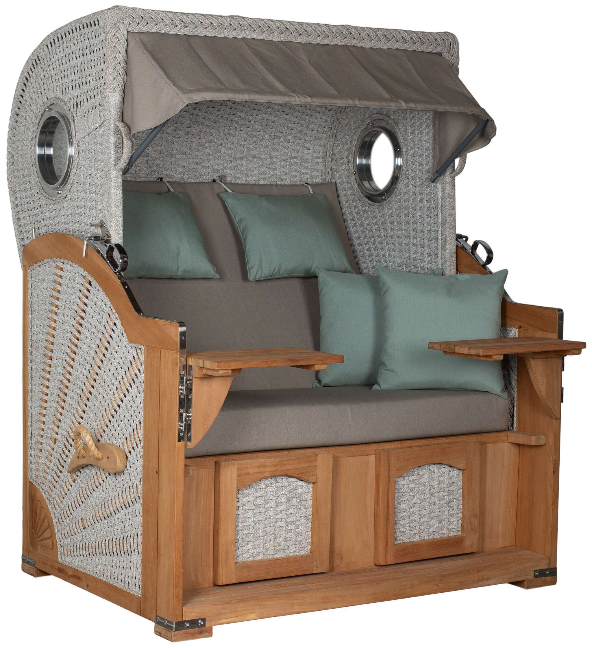 Strandkorb deVries PURE® Aruba XL Rope 15mm ivory Des. 483