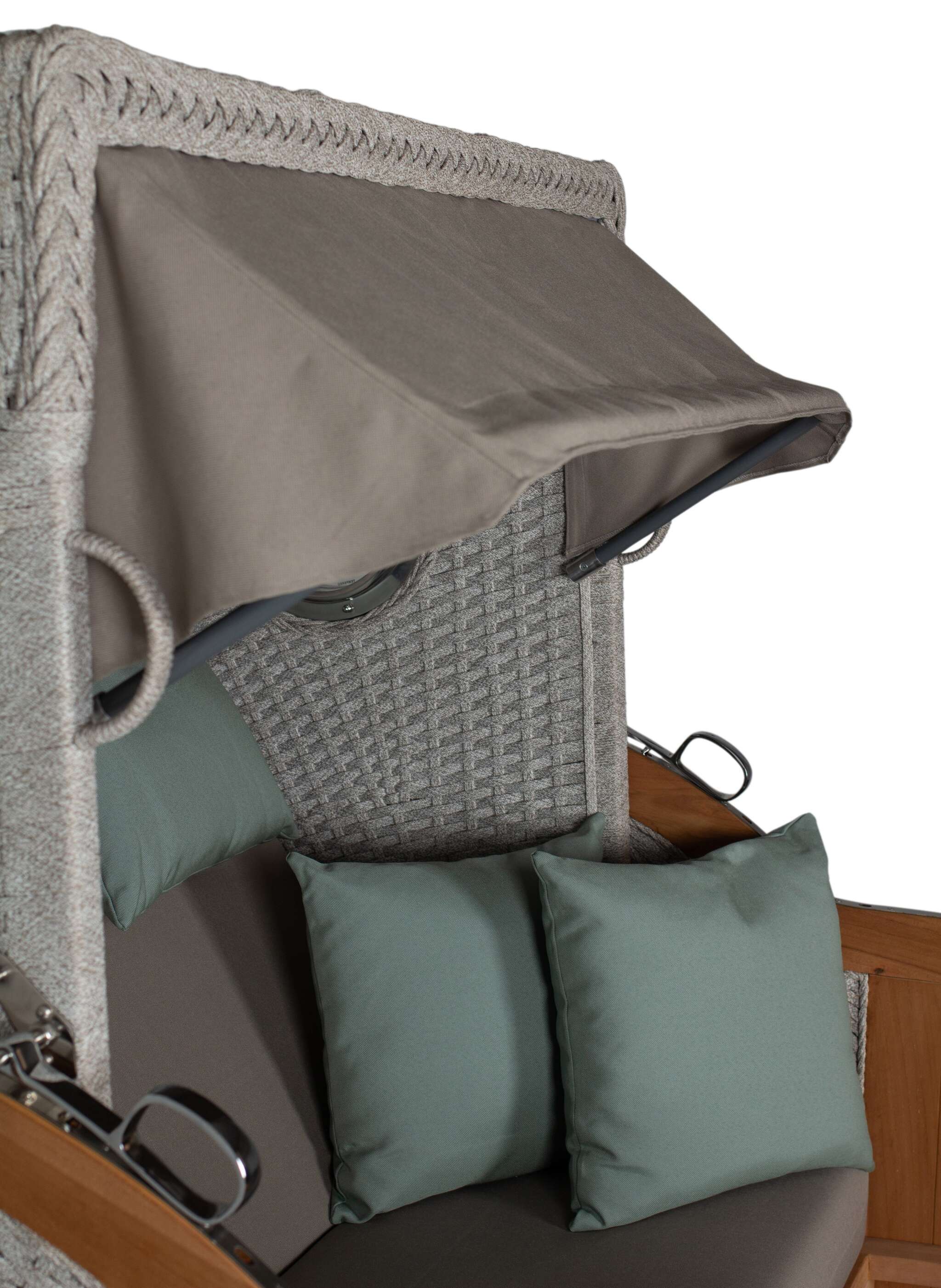 Strandkorb deVries PURE® Aruba XL Rope 15mm ivory Des. 483