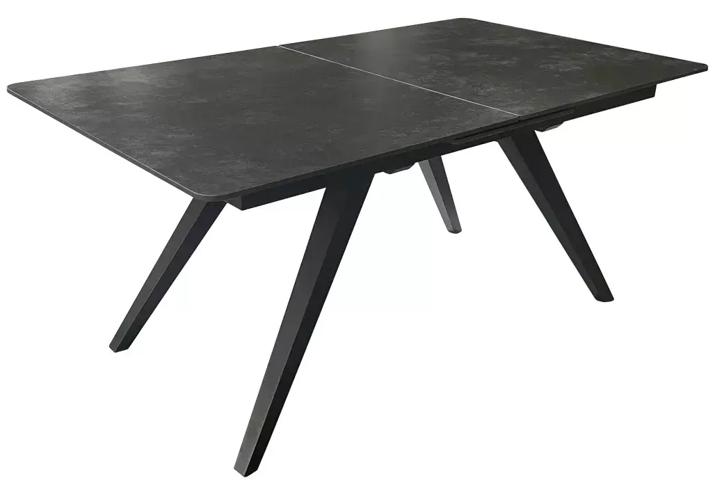 Ausziehtisch Albenga Dark Grey 160/200 x 90 x 76 cm