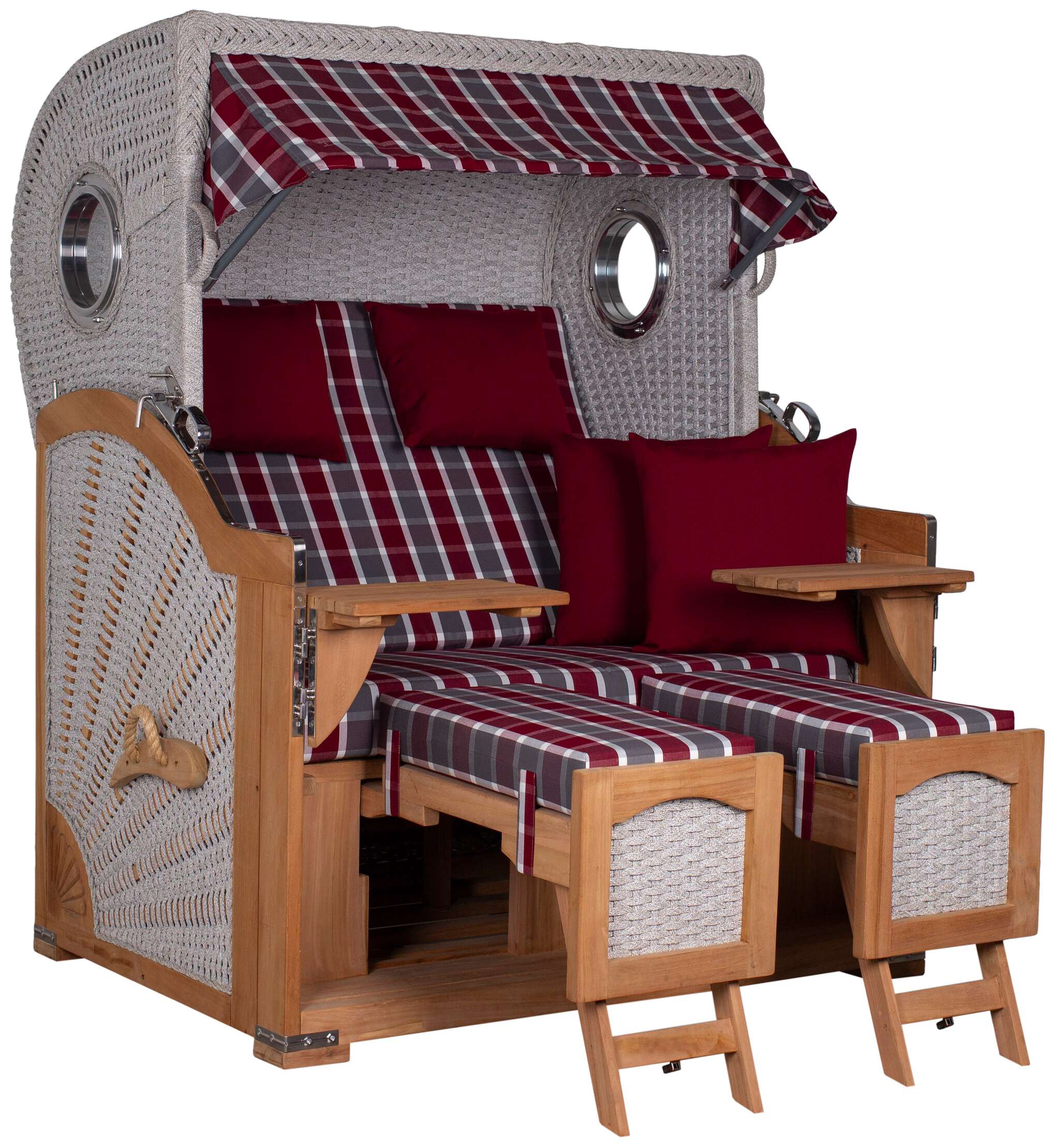 Strandkorb deVries PURE® Aruba XL Rope 15mm ivory Des. 230