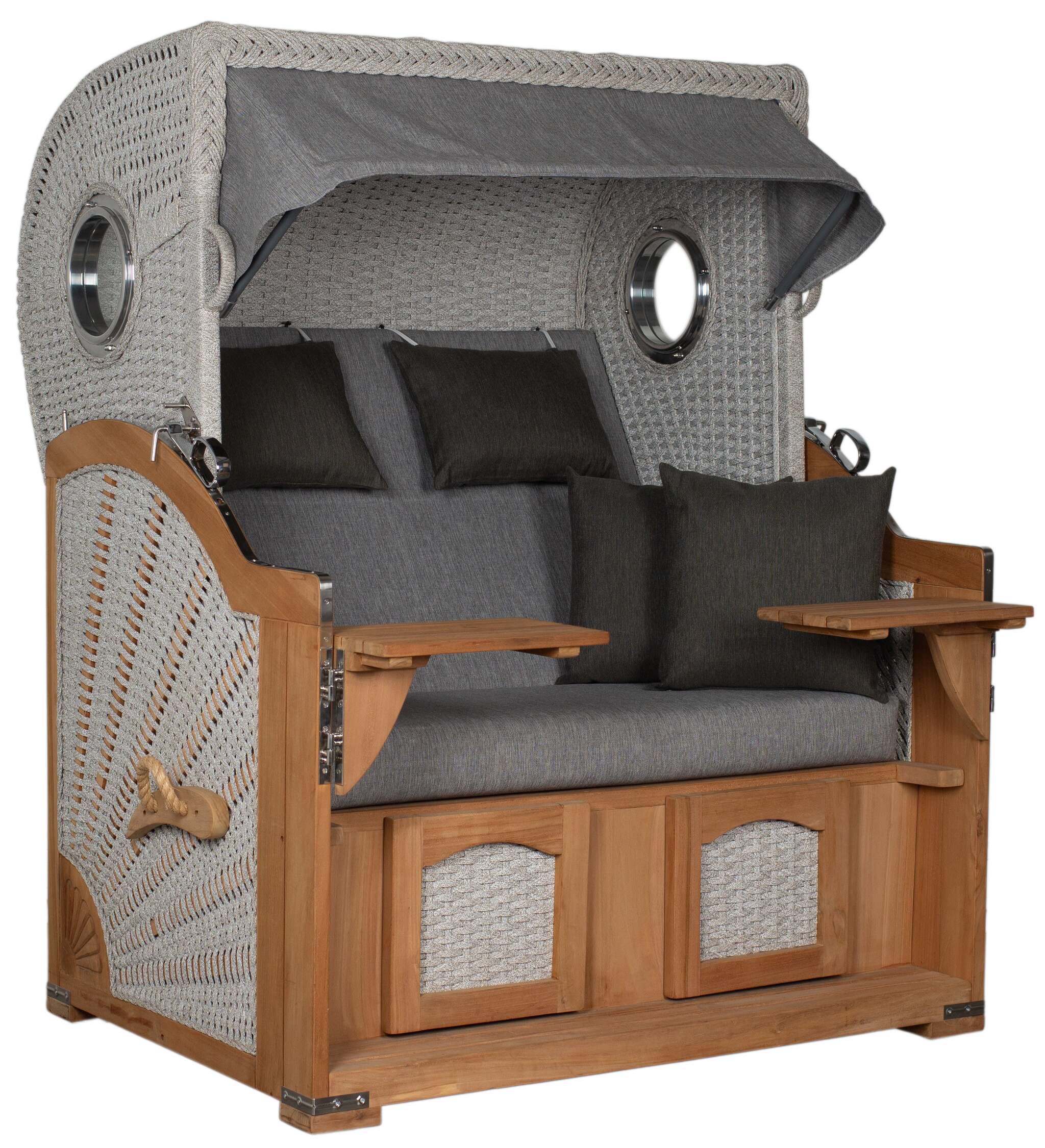 Strandkorb deVries PURE® Aruba XL Rope 15mm ivory Des. 466