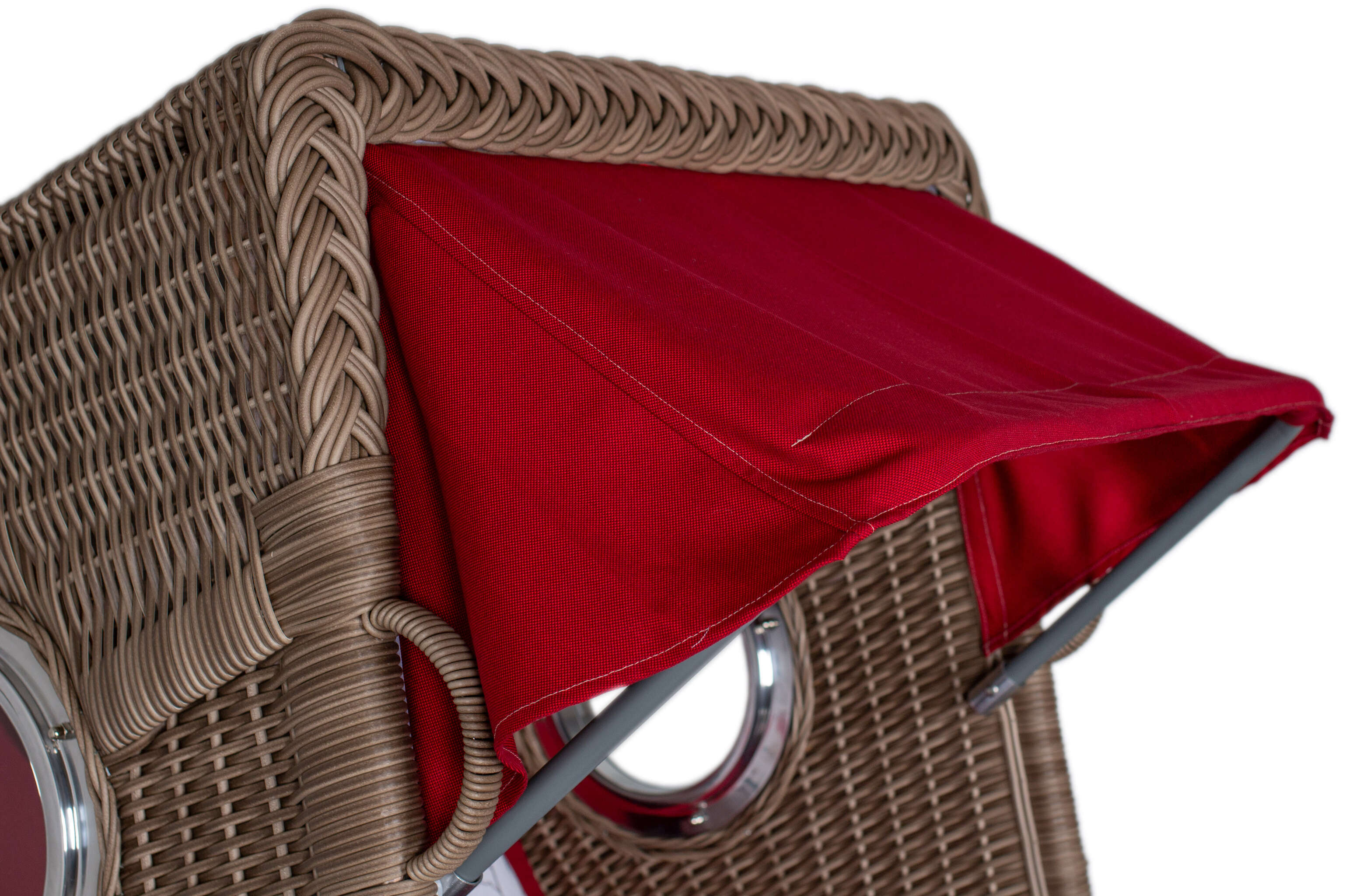 Strandkorb deVries PURE® Seemöwe Single white kubu Des.  107