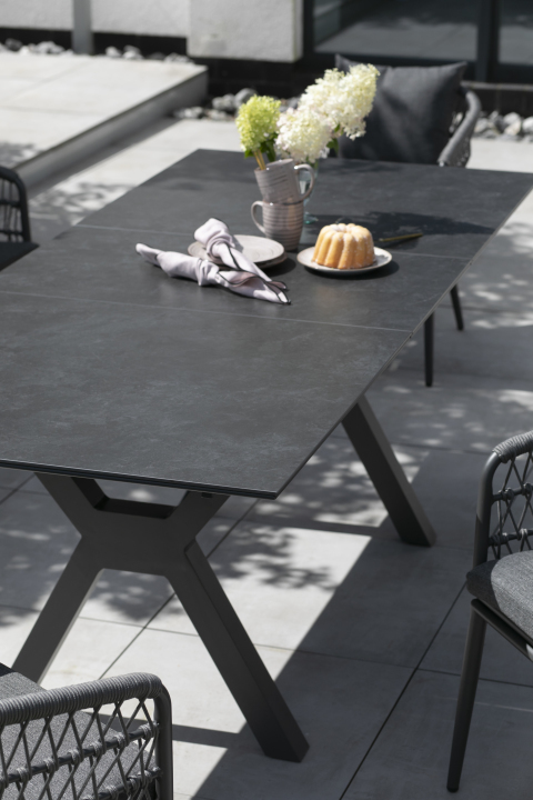 Hammond Ausziehtisch 200/260 x 90 cm dark grey