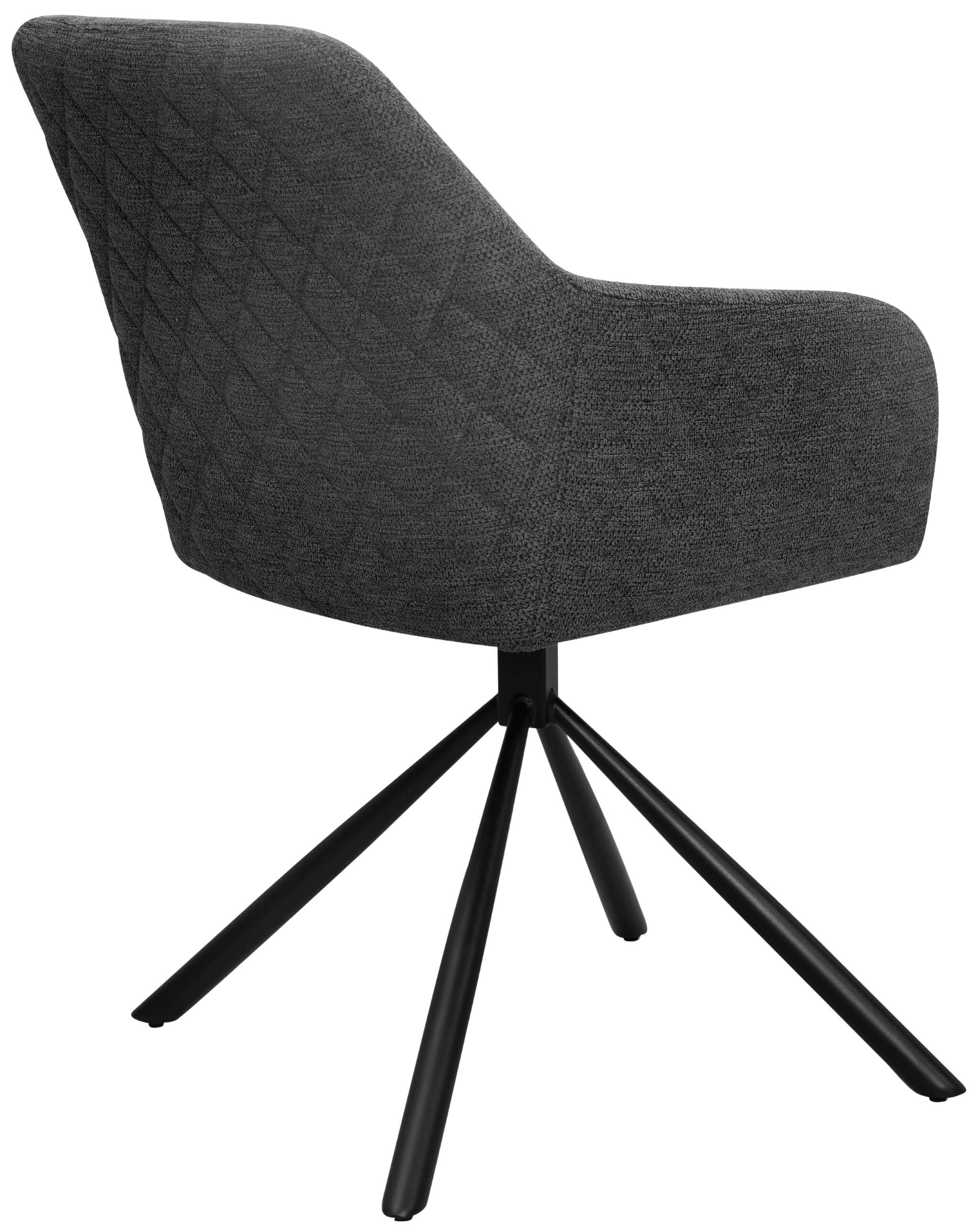 Esszimmer Set Cuneo dark grey & Tisch Oria natur oval FSC®-zertifiziert