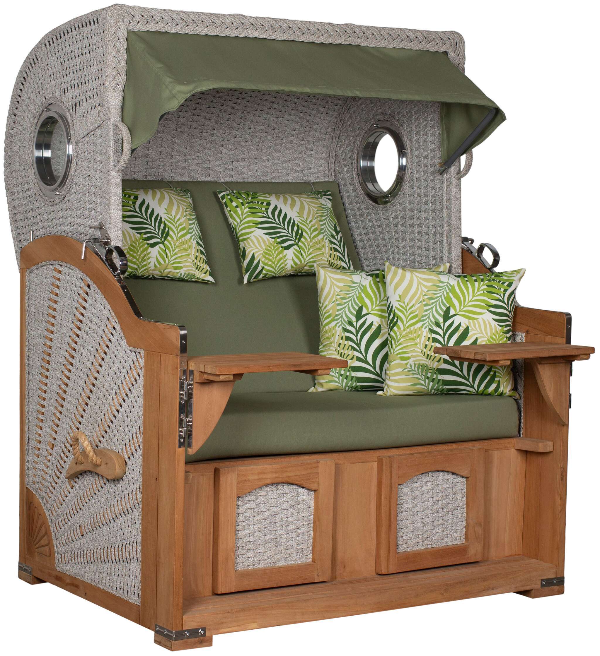 Strandkorb deVries PURE® Aruba XL Rope 15mm ivory Des. 242