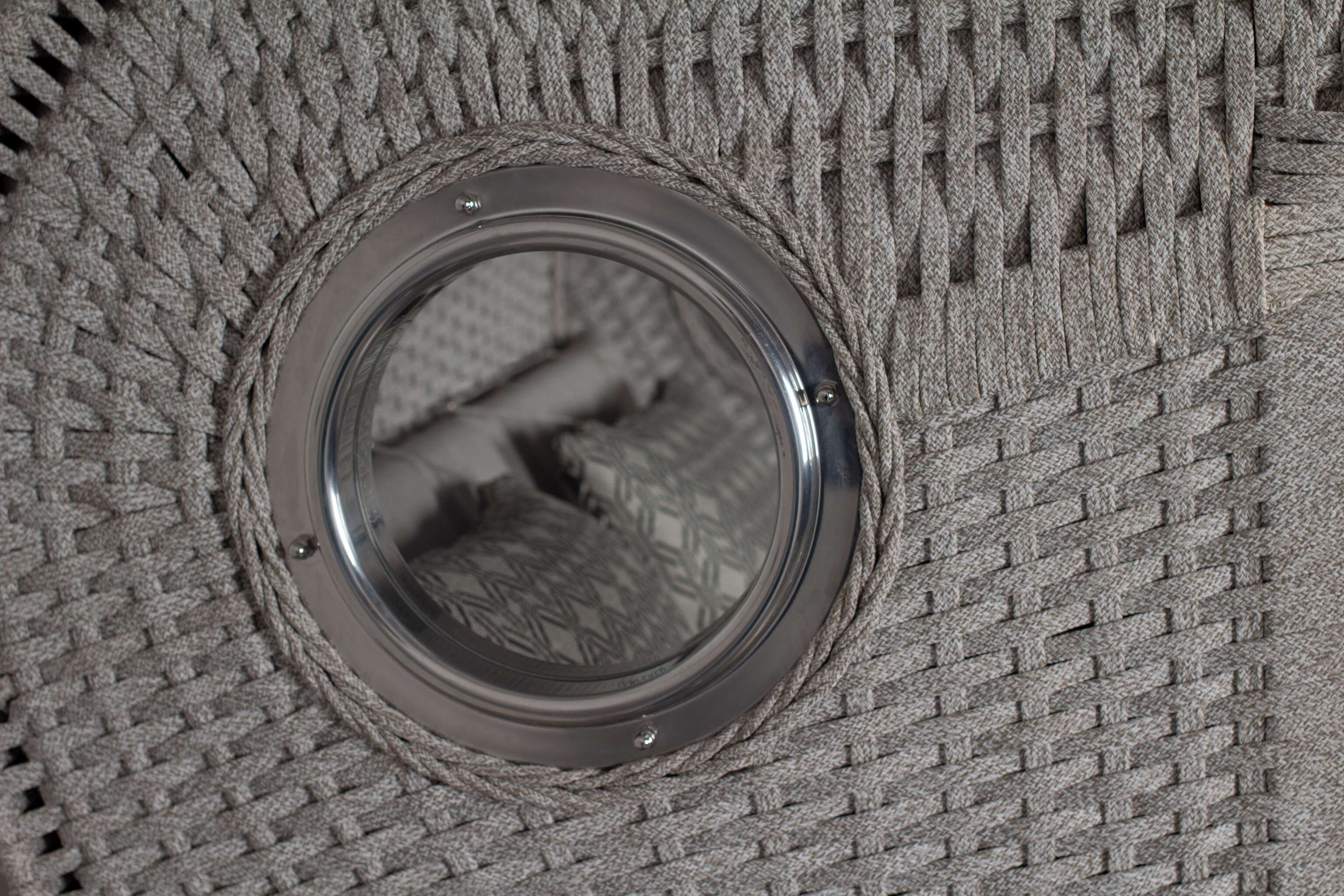 Strandkorb deVries PURE® Aruba XL Rope 15mm ivory Des. 507