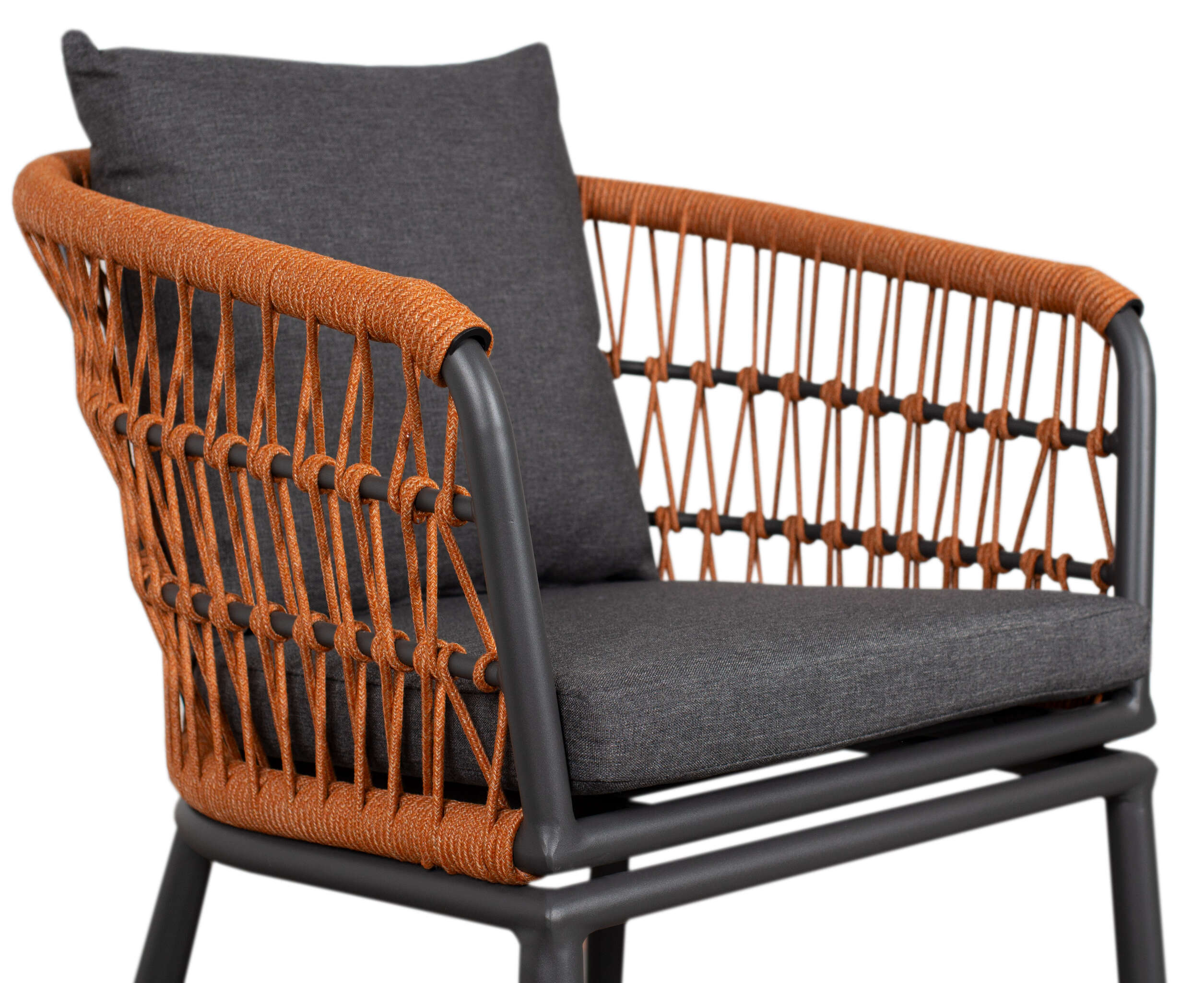 Genua Diningsessel Rope 7 mm rund terracotta