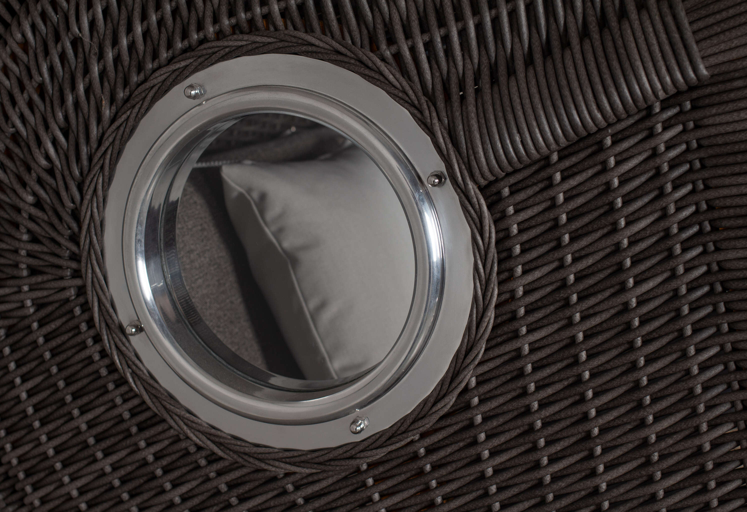 Strandkorb deVries PURE® Seemöwe Single PE stone grey Des. 252