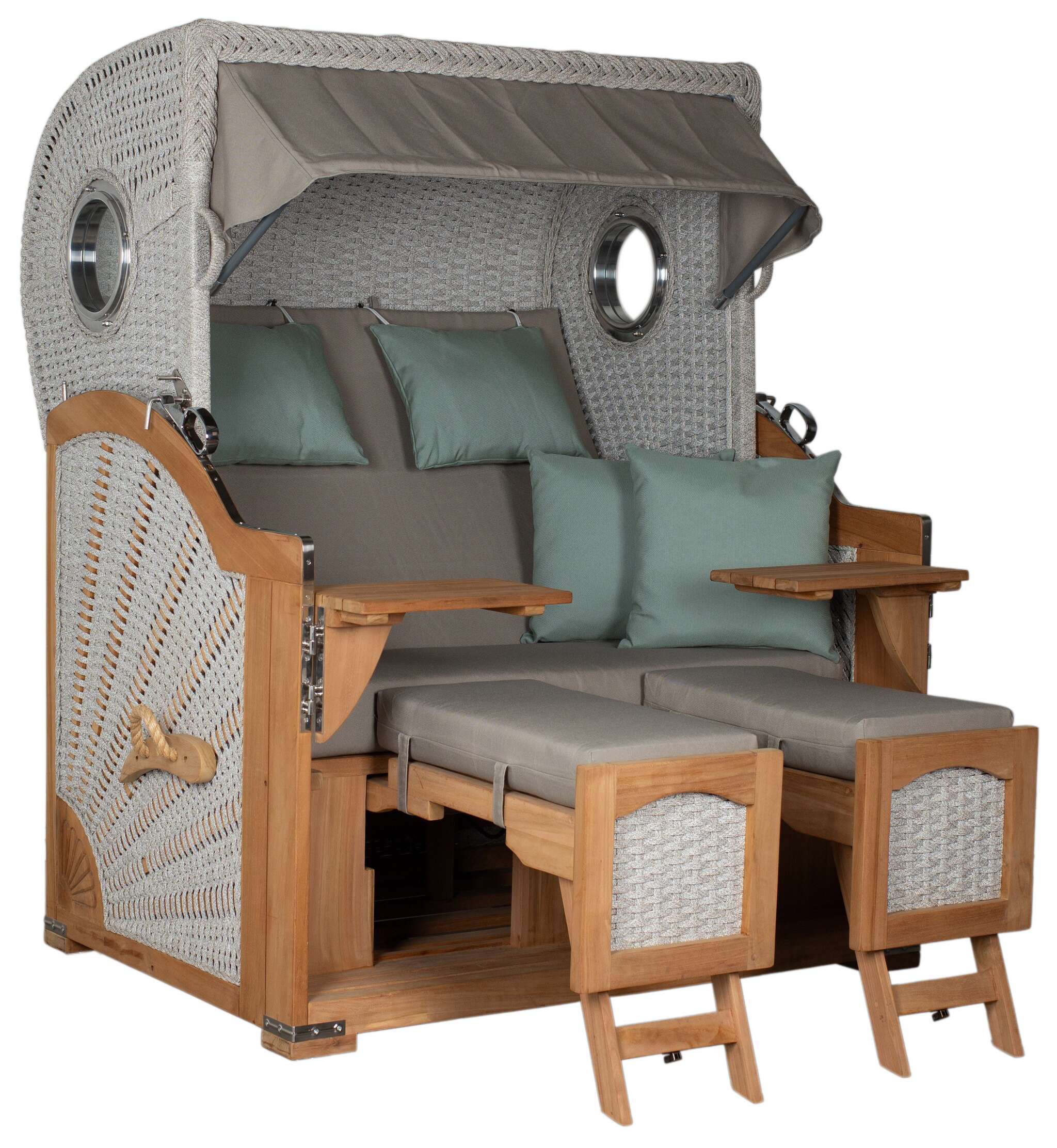 Strandkorb deVries PURE® Aruba XL Rope 15mm ivory Des. 483