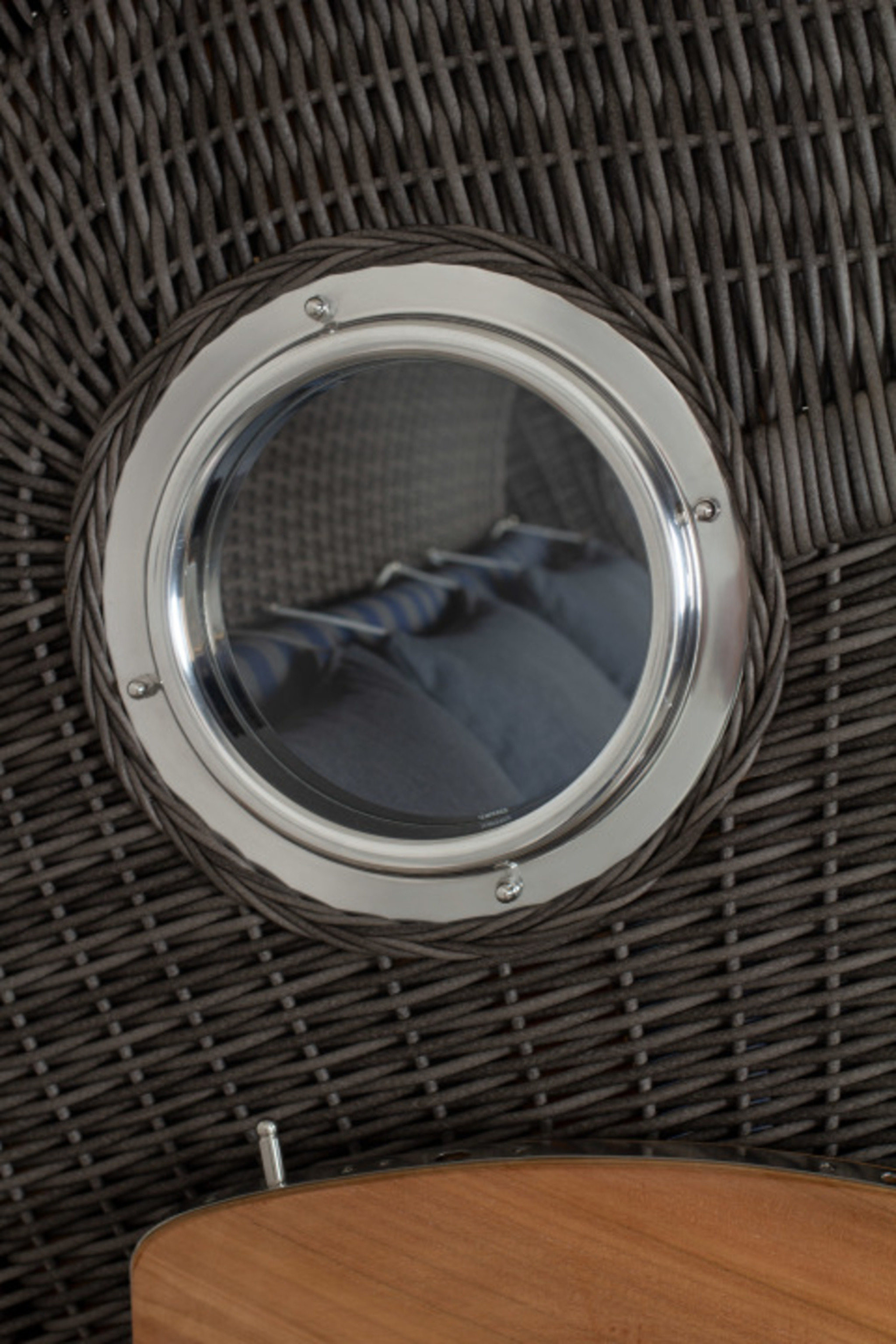 Strandkorb deVries PURE® Seemöwe XXL PE stone grey Des. 249