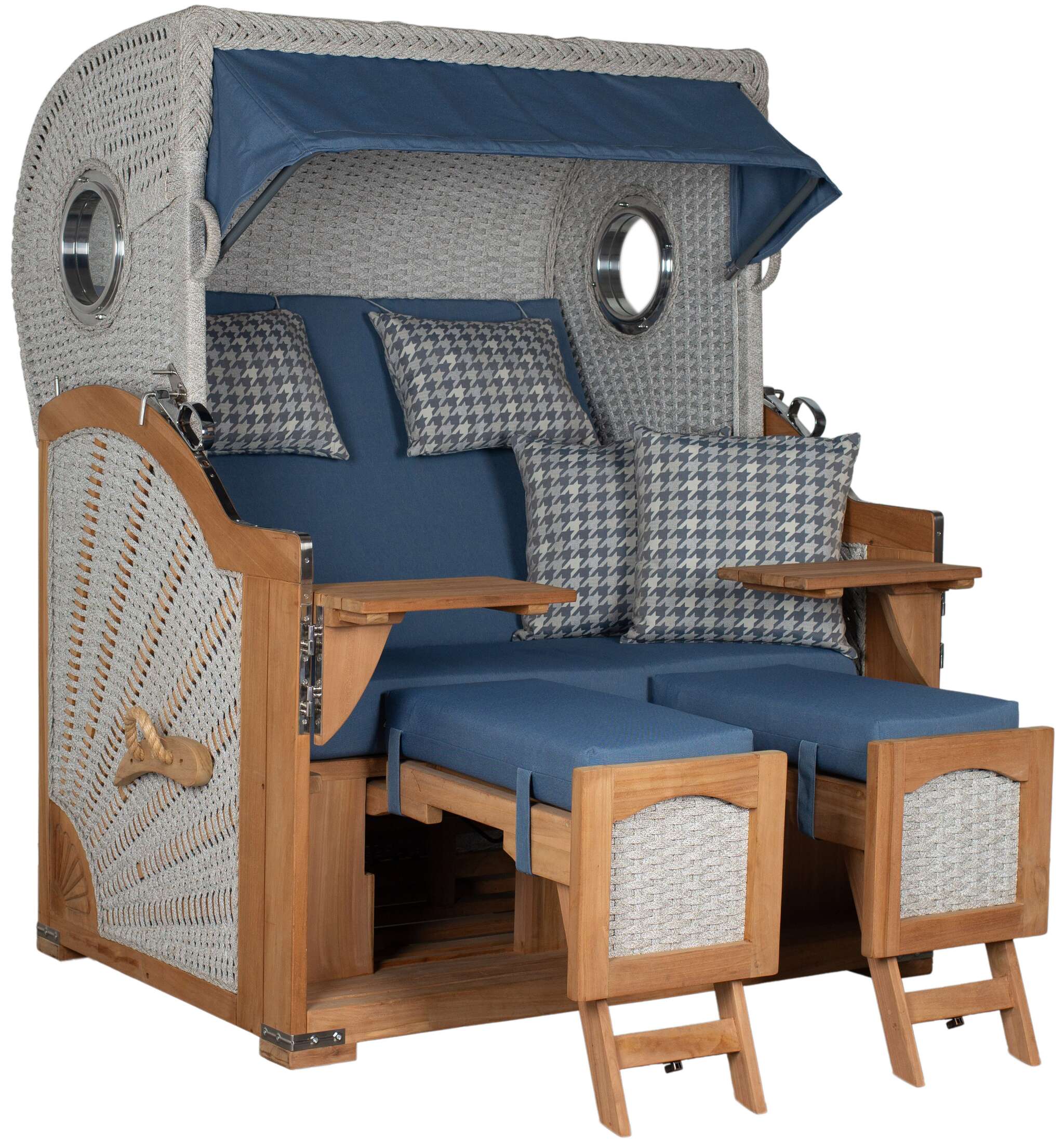 Strandkorb deVries PURE® Aruba XL Rope 15mm ivory Des. 509