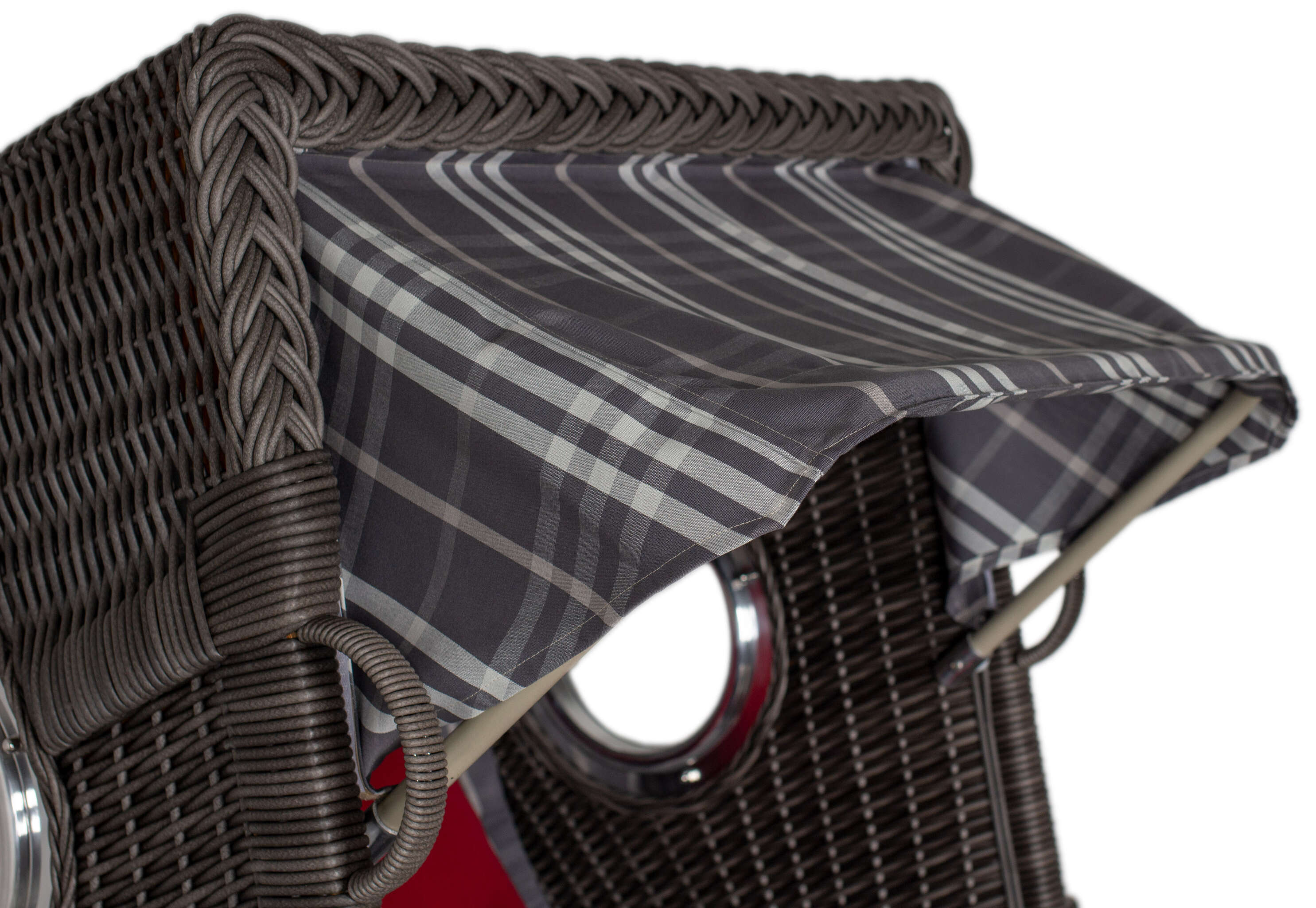 Strandkorb deVries PURE® Seemöwe Single PE stone grey Des. 188