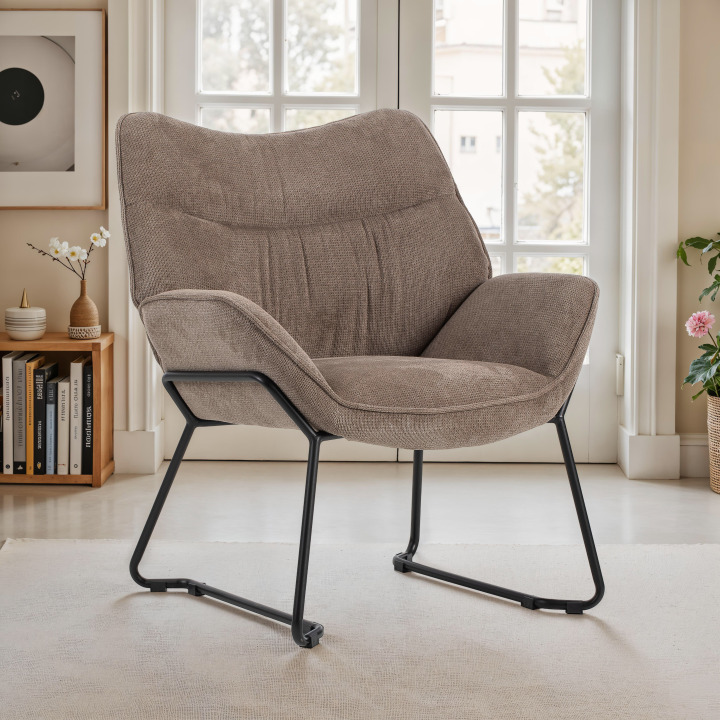 Wohnzimmer Set Aliano braun  Beistelltisch Fermo 2er Set - 2