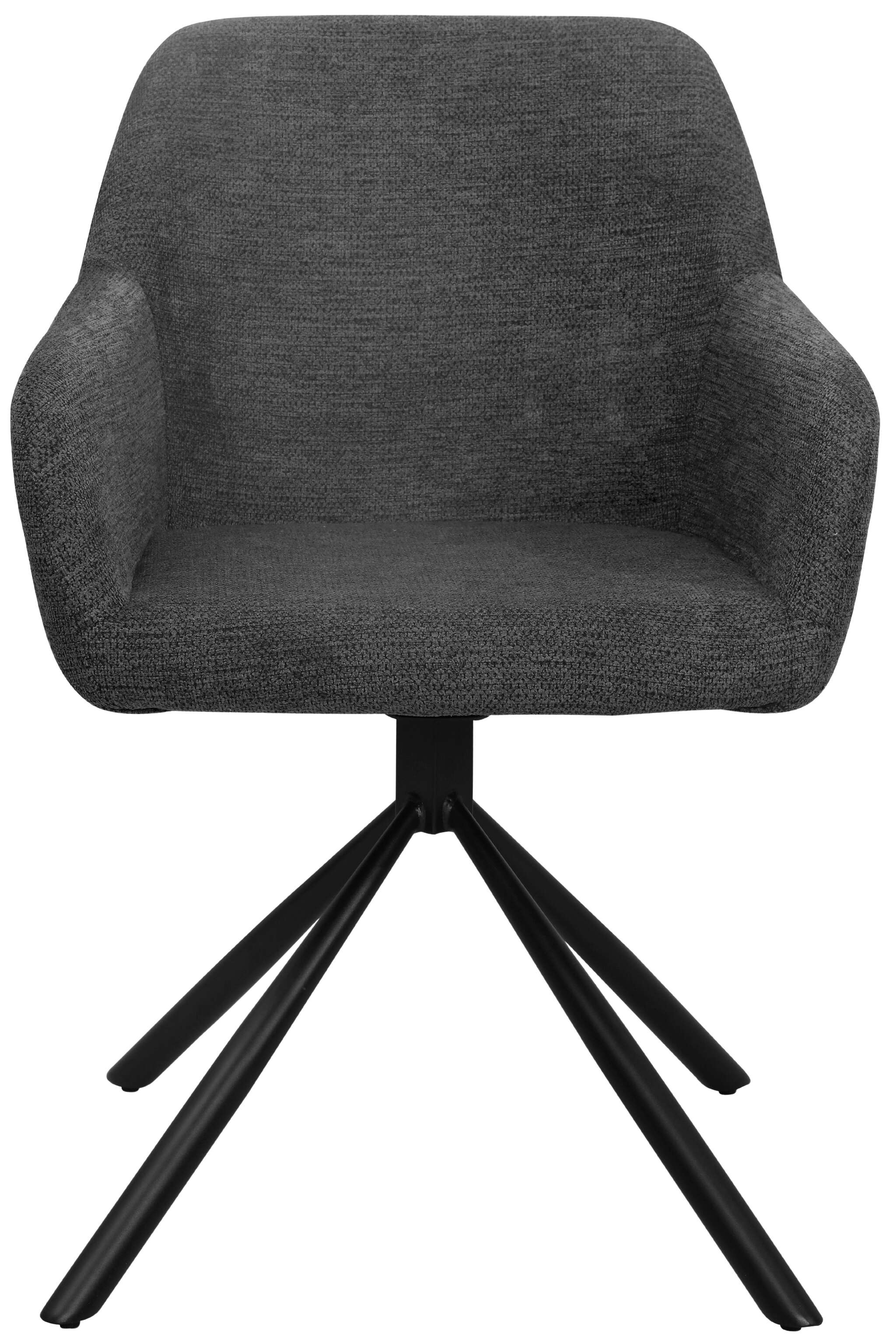 Esszimmer Set Cuneo dark grey & Tisch Oria natur oval FSC®-zertifiziert