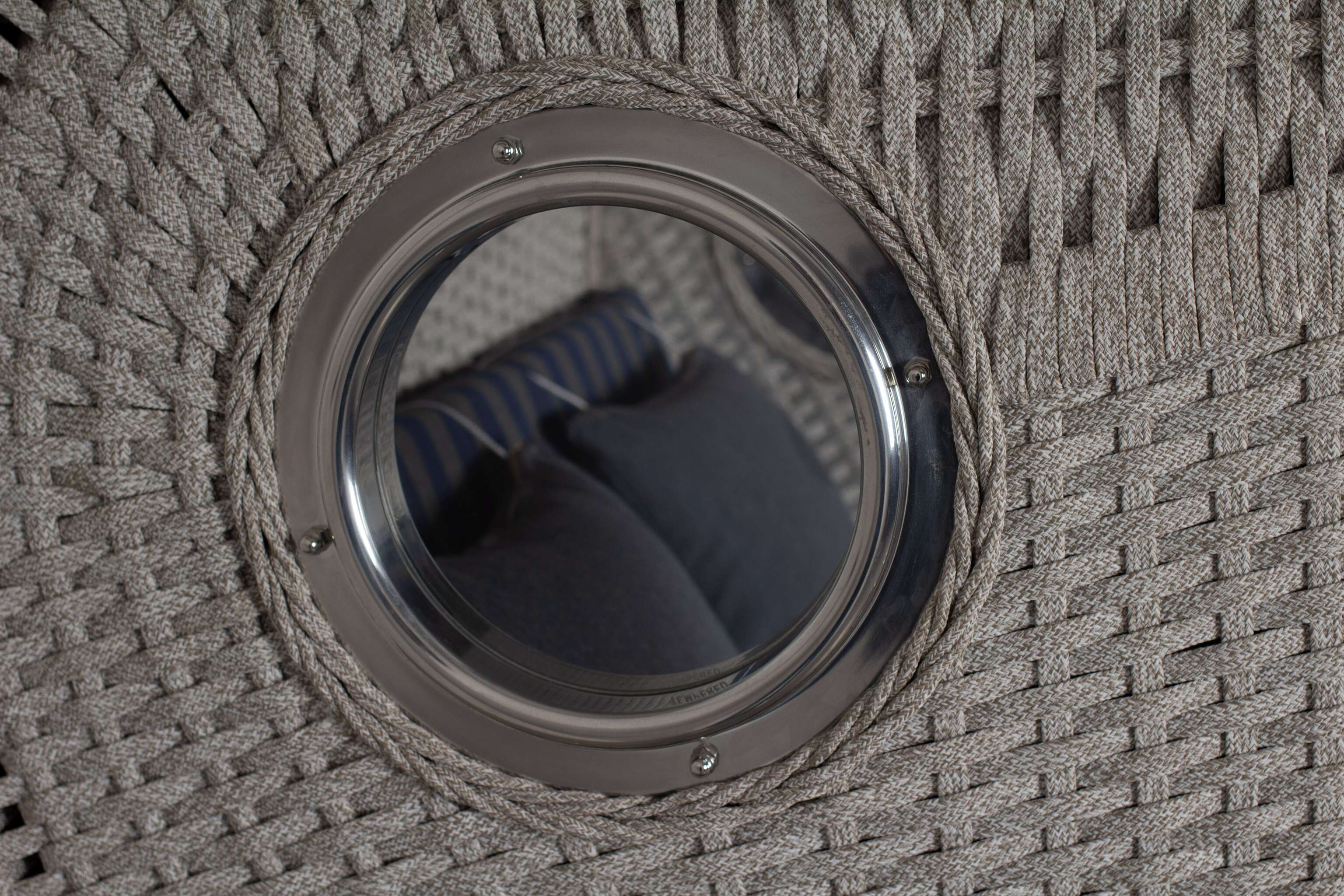 Strandkorb deVries PURE® Aruba XL Rope 15mm ivory Des. 249