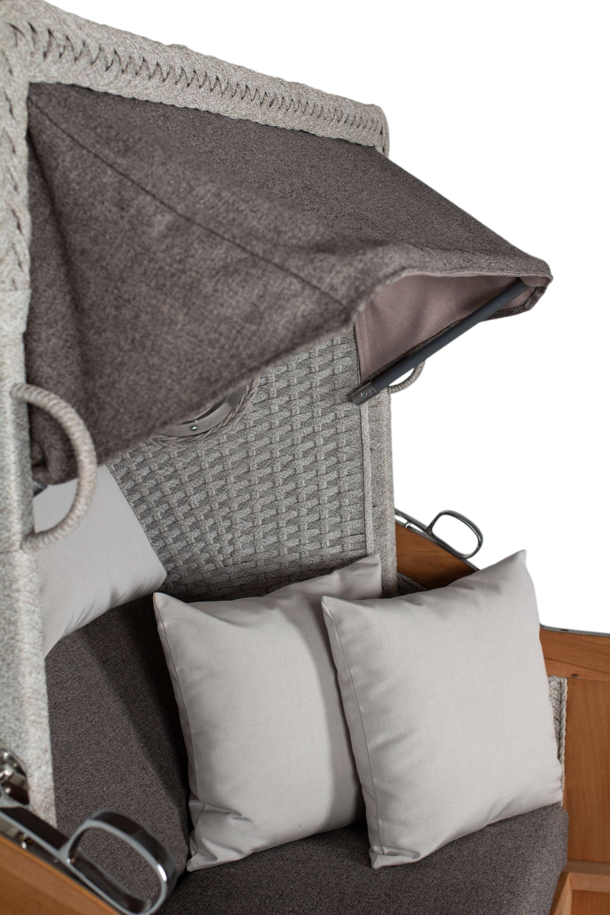 Strandkorb deVries PURE® Aruba XL Rope 15mm ivory Des. 252