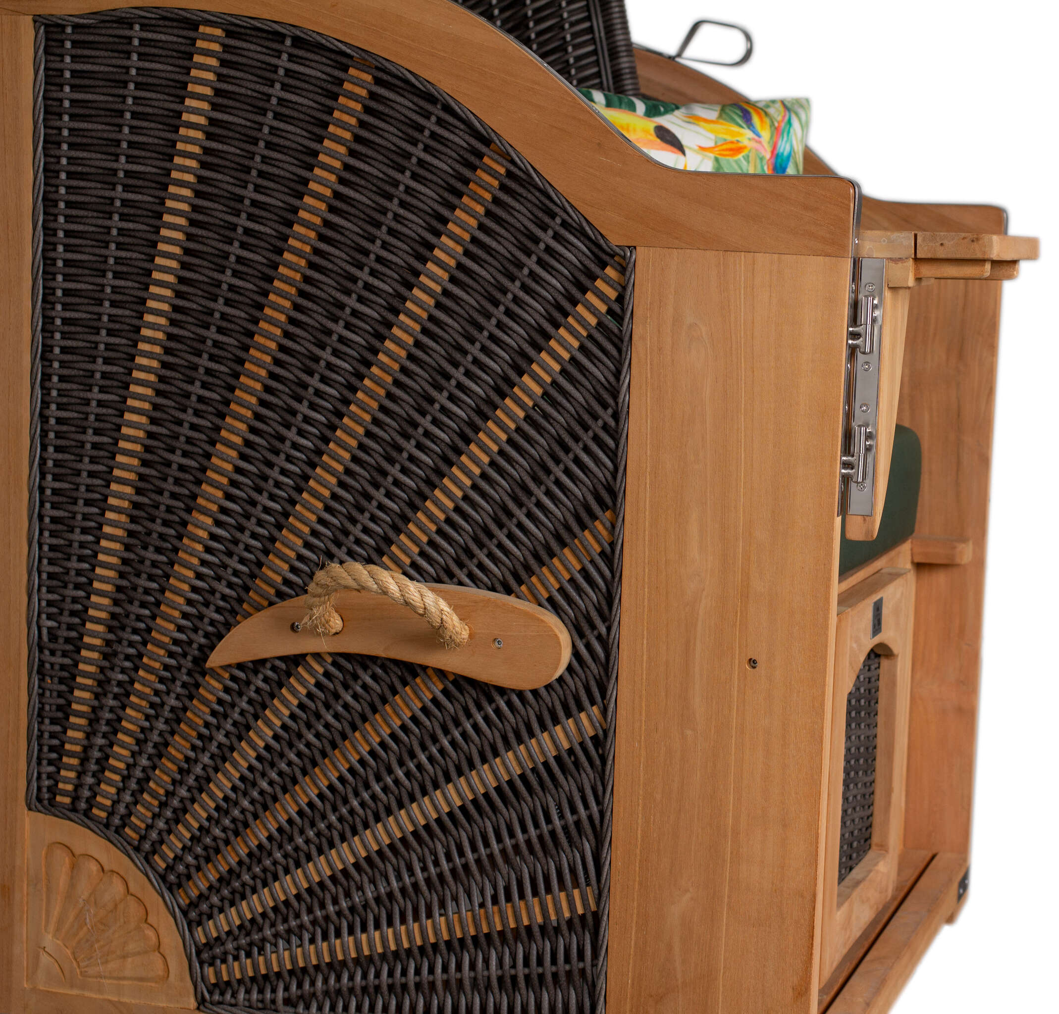 Strandkorb deVries PURE® Seemöwe Single PE stone grey Des. 244