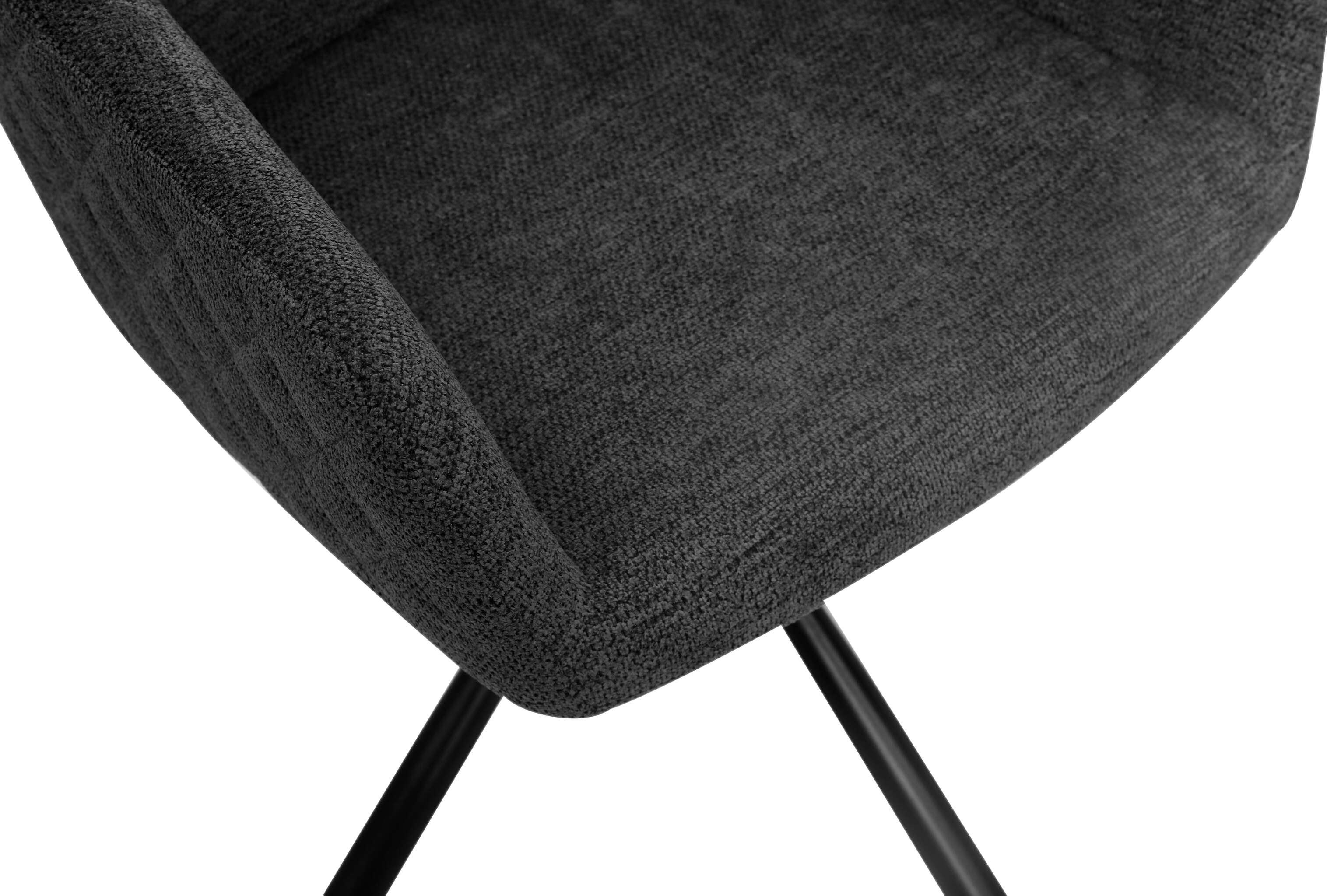 Esszimmerstuhl Cuneo dark grey drehbar