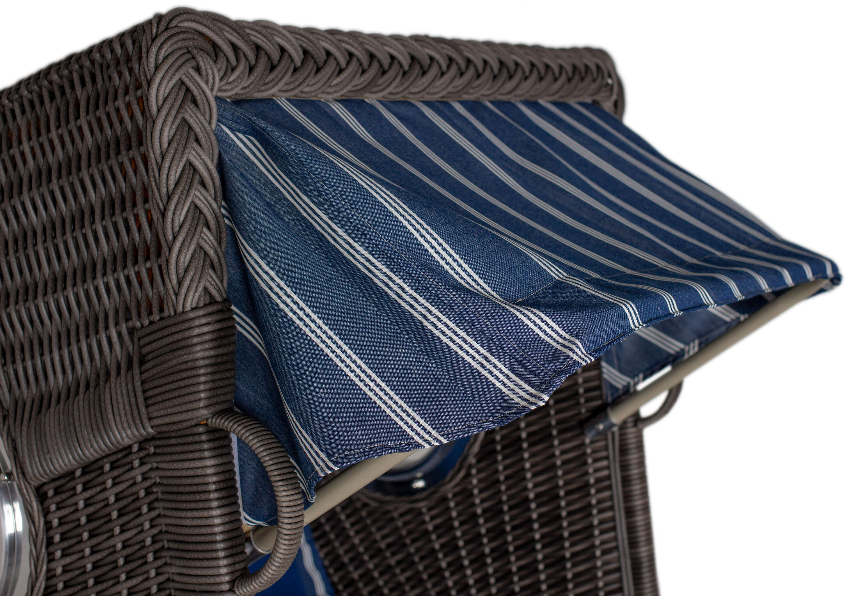 Strandkorb deVries PURE® Seemöwe Single PE stone grey Des. 236