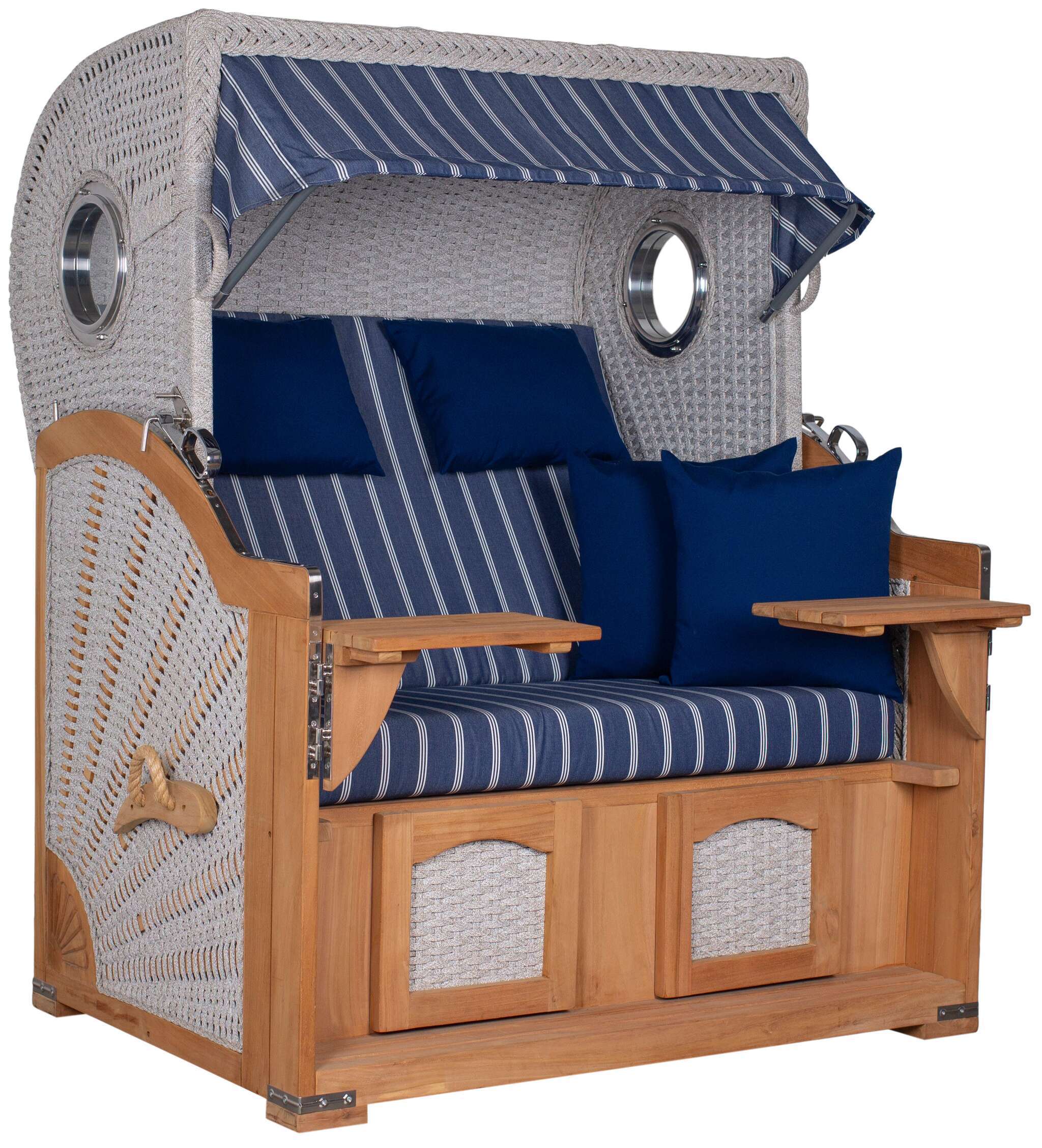 Strandkorb deVries PURE® Aruba XL Rope 15mm ivory Des. 236