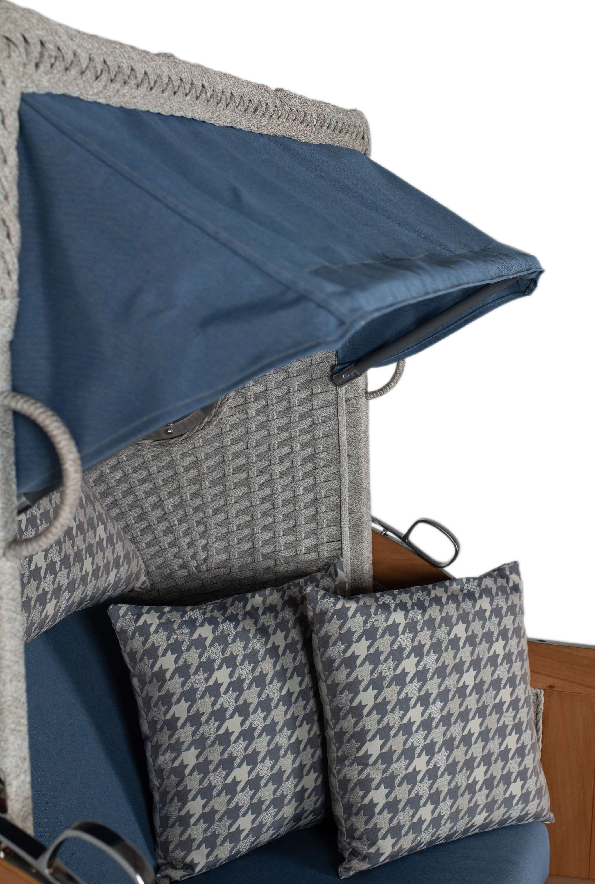 Strandkorb deVries PURE® Aruba XL Rope 15mm ivory Des. 509