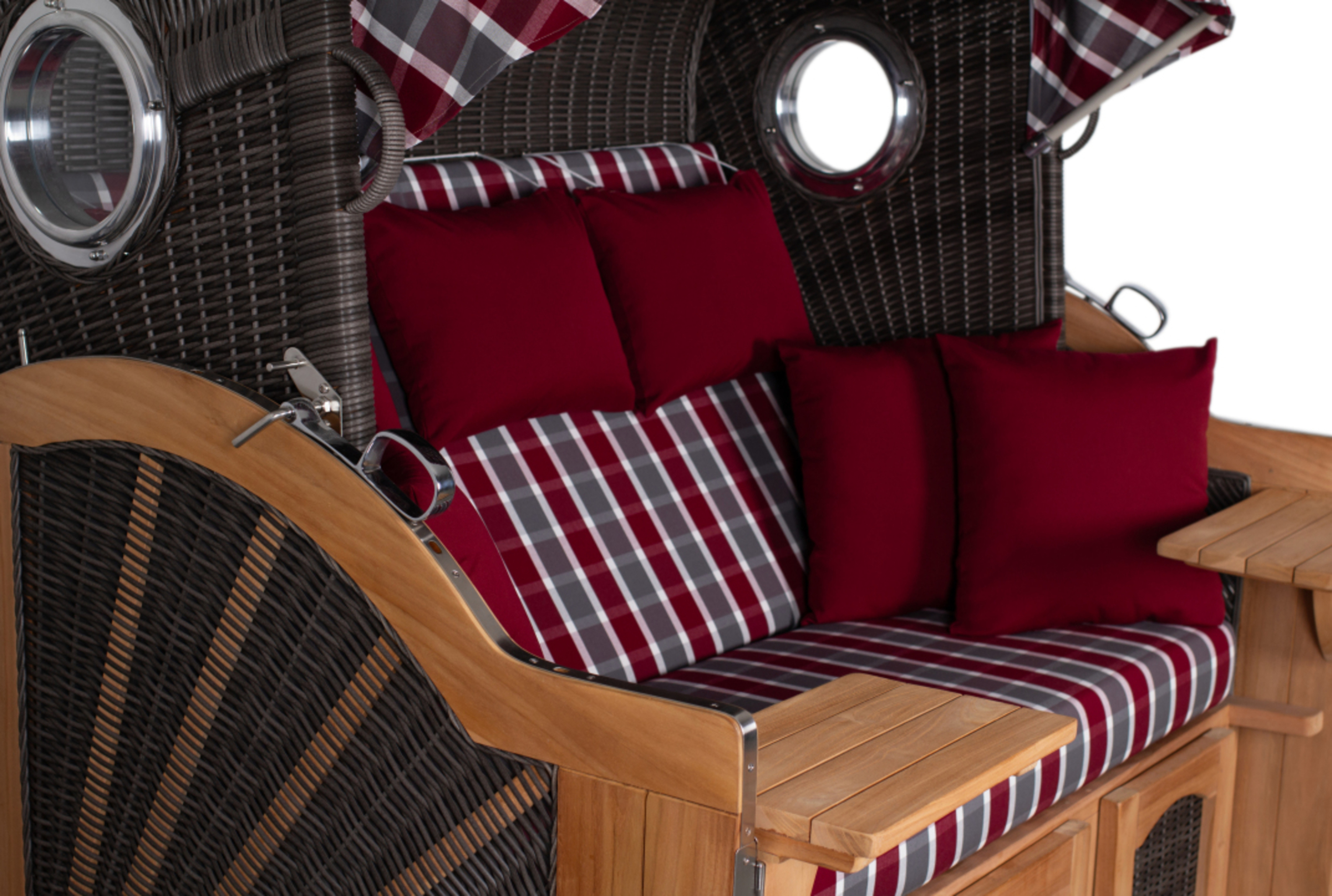 Strandkorb deVries PURE® Seemöwe XXL PE stone grey Des. 230