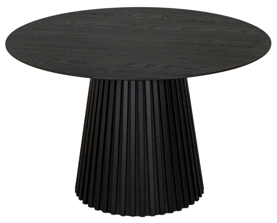 Esszimmer Set Cuneo mouse grey & Tisch Andria black 120cm FSC®-zertifiziert