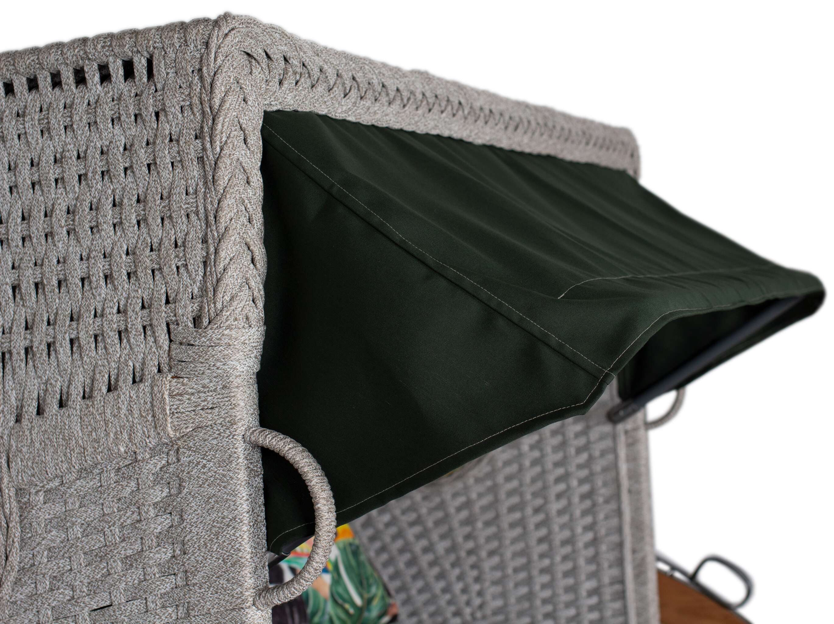 Strandkorb deVries PURE® Aruba XL Rope 15mm ivory Des. 244