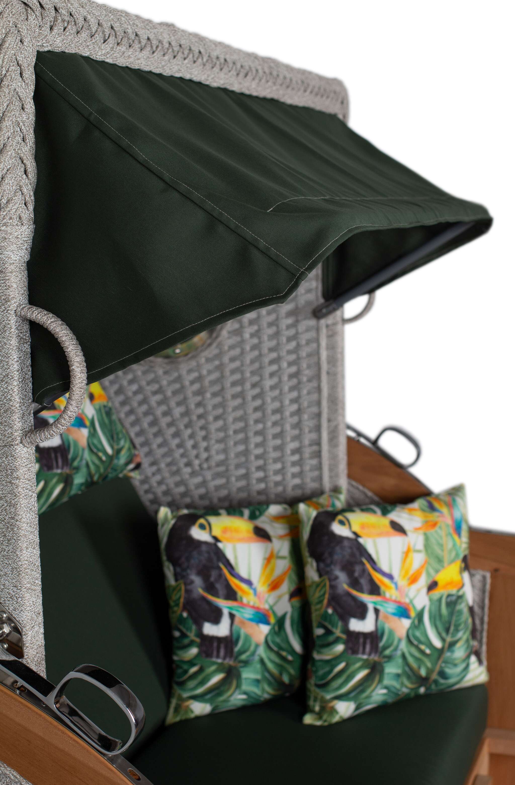 Strandkorb deVries PURE® Aruba XL Rope 15mm ivory Des. 244