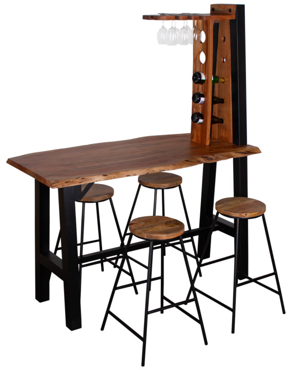BL61014_BL61011_Bartisch_Capua_mit_echter_Baumkante_Mango_198x65x162cm_Barhocker_Sorrent