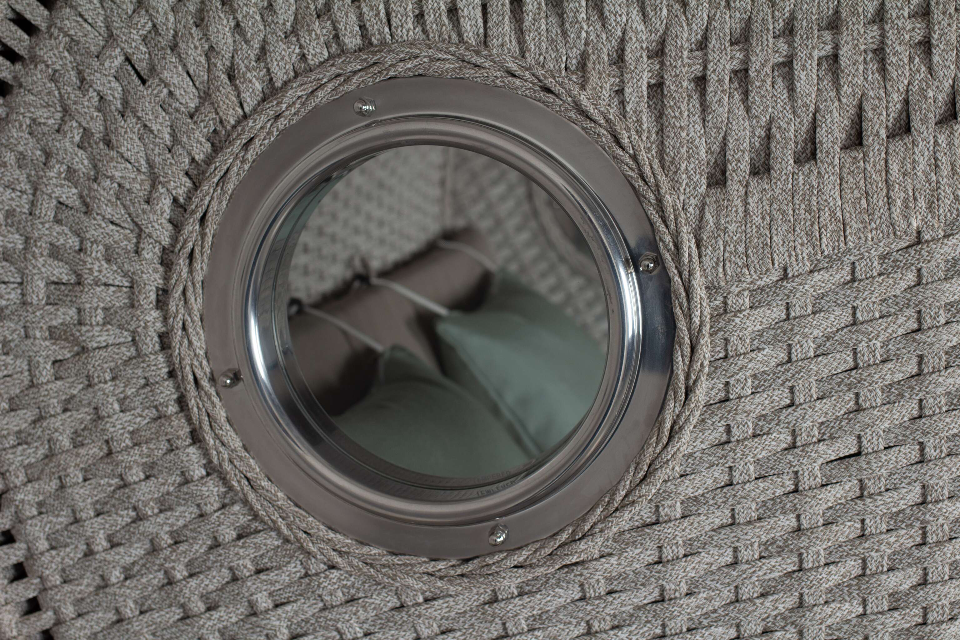 Strandkorb deVries PURE® Aruba XL Rope 15mm ivory Des. 483