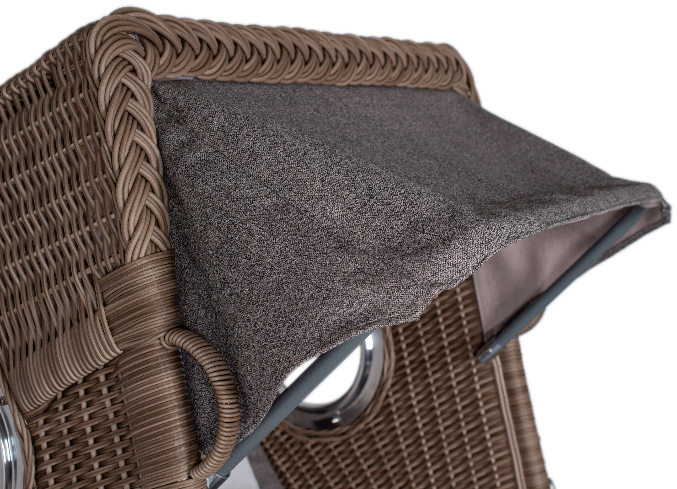 Strandkorb deVries PURE® Seemöwe Single white kubu Des.  252