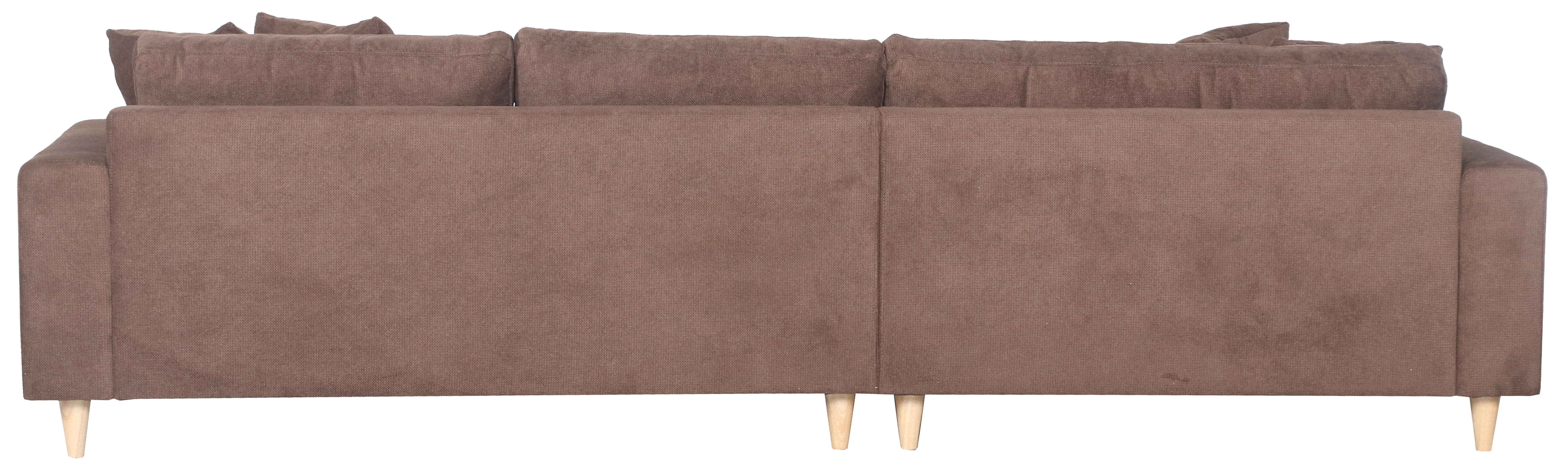 Ecksofa Gorino groß braun