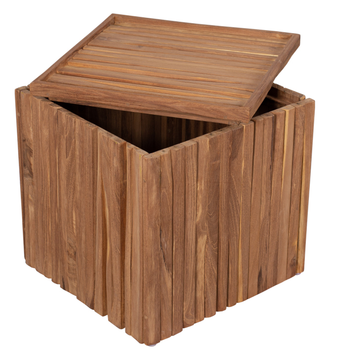 Woodie Box Schatulle inkl. Kissenauflage uni taupe