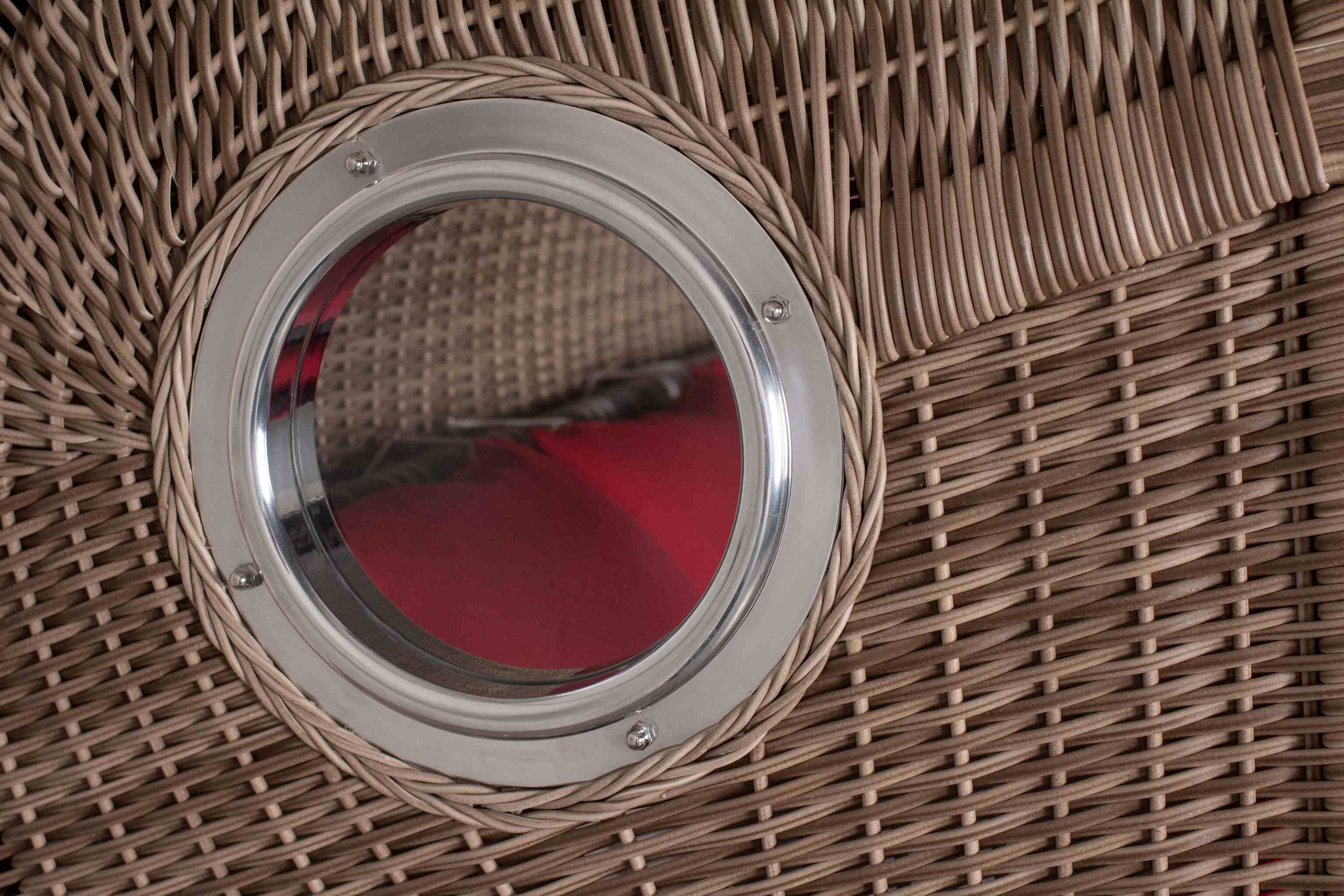 Strandkorb deVries PURE® Seemöwe XXL PE white kubu Des. 188