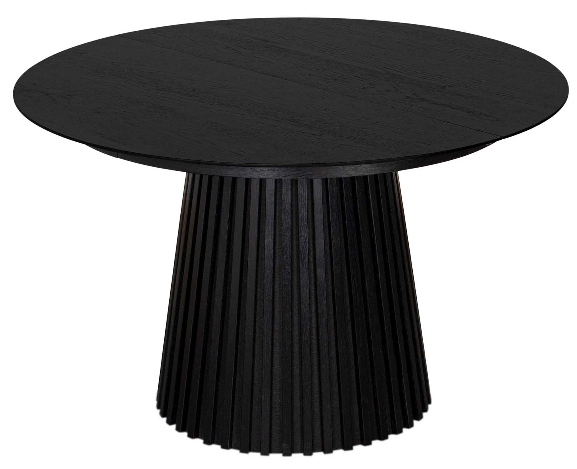 Indoormöbelset Diningsessel Ginosa light grey & Tisch Andria oval Black Oak ausziehbar